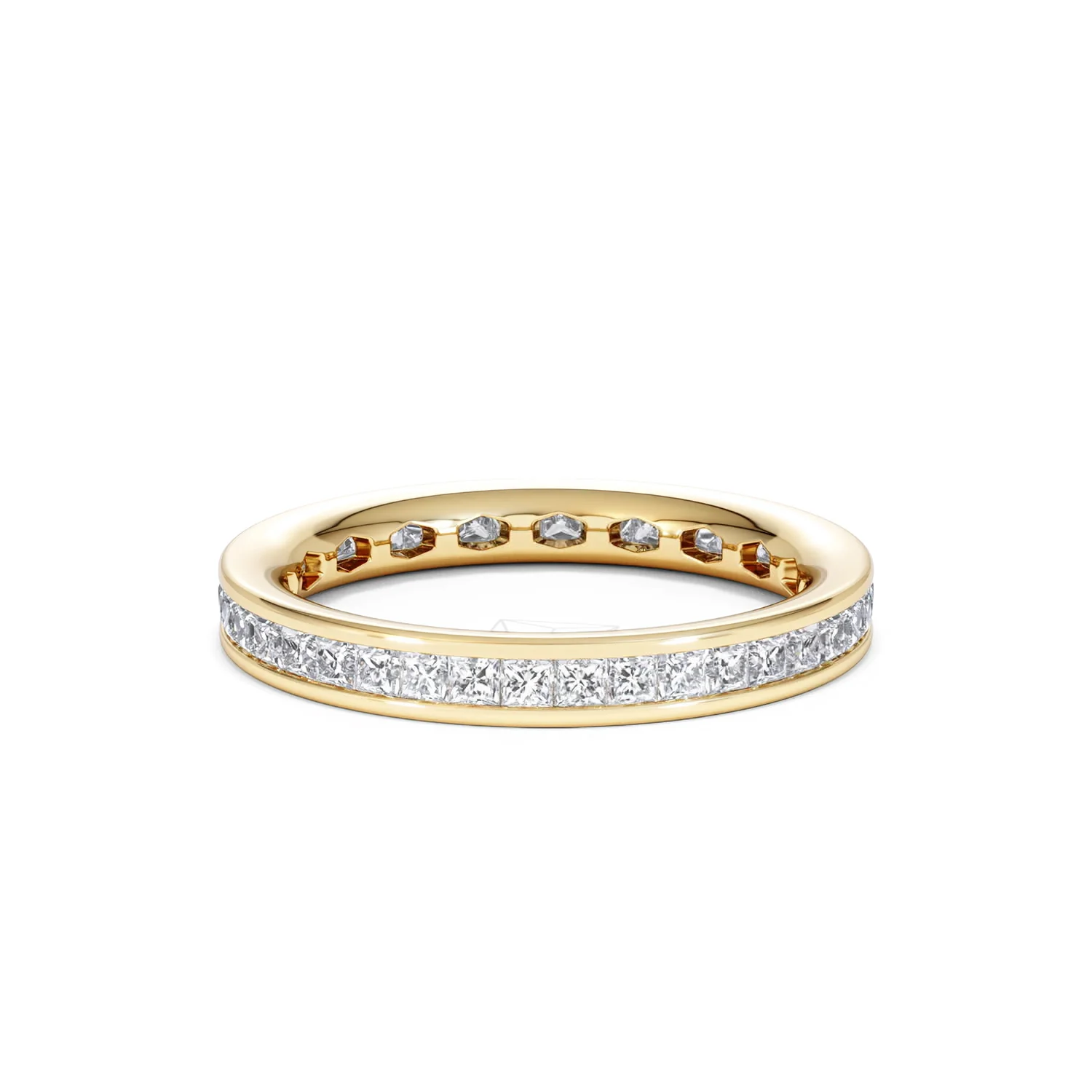 Mens 1ct G/Vs Diamond 18K Gold Full Band Ring - Image 54