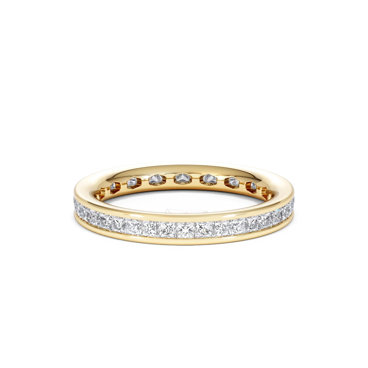 Mens 1ct G/Vs Diamond 18K Gold Full Band Ring - Image 55