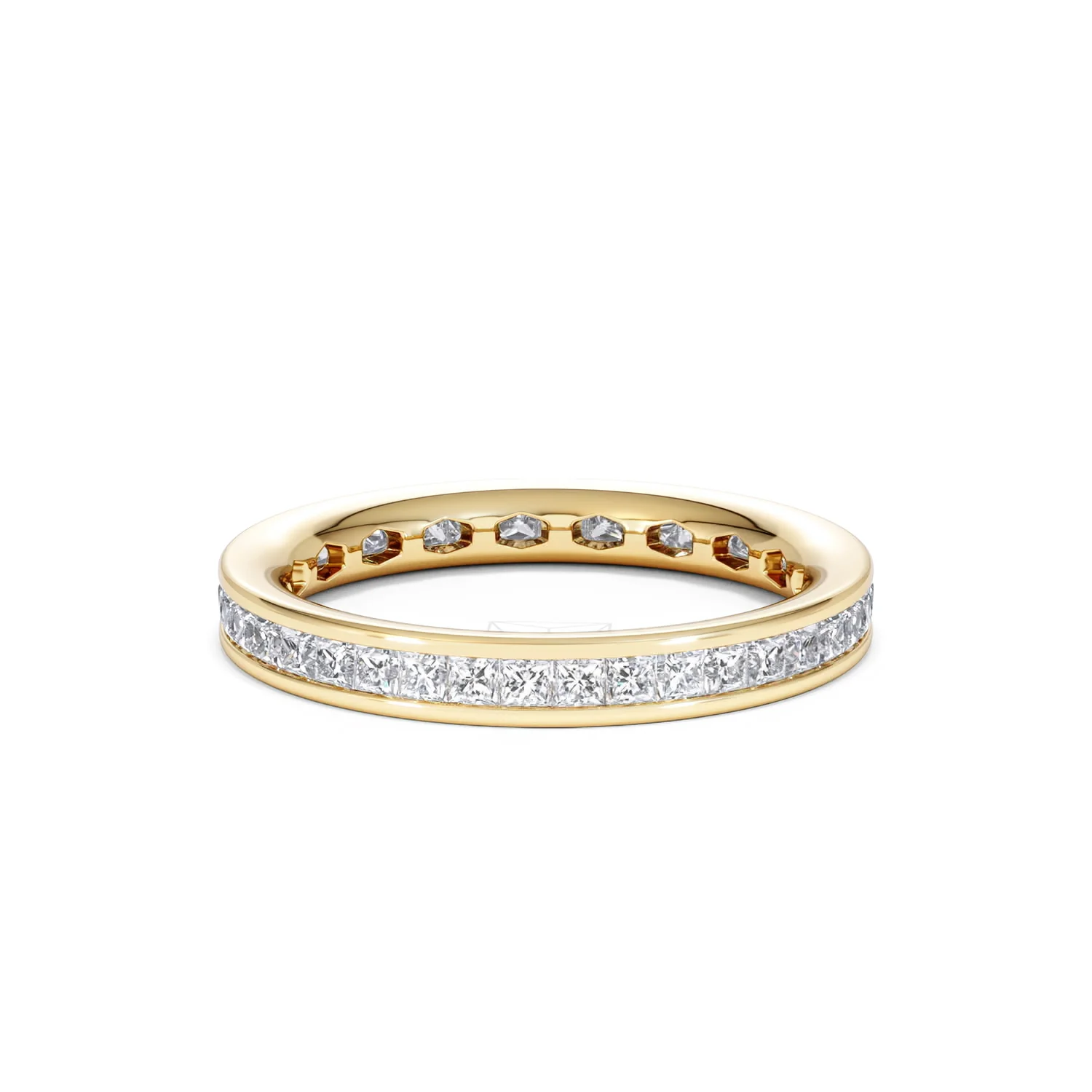 Mens 1ct G/Vs Diamond 18K Gold Full Band Ring - Image 56