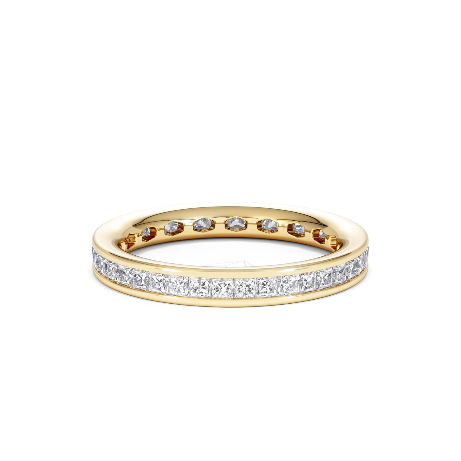 Mens 1ct G/Vs Diamond 18K Gold Full Band Ring - Image 62