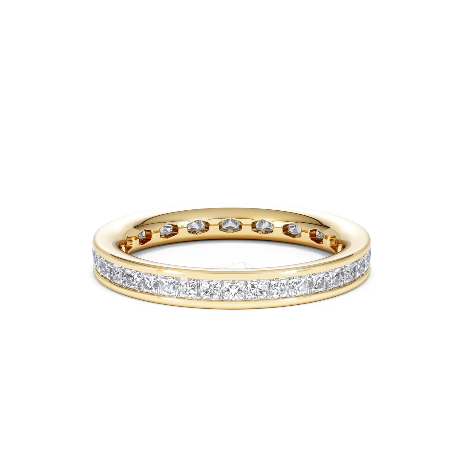 Mens 1ct G/Vs Diamond 18K Gold Full Band Ring - Image 63
