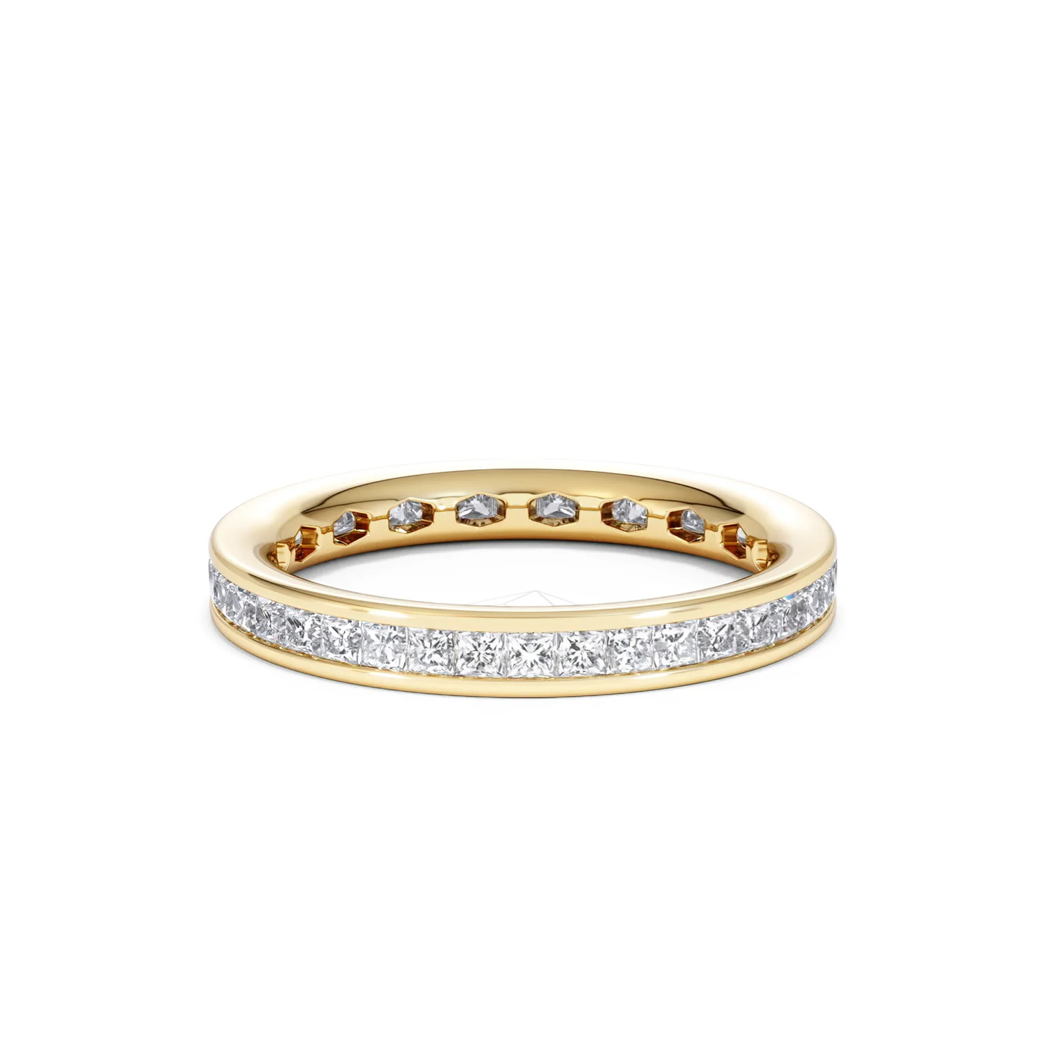 Mens 1ct G/Vs Diamond 18K Gold Full Band Ring - Image 65