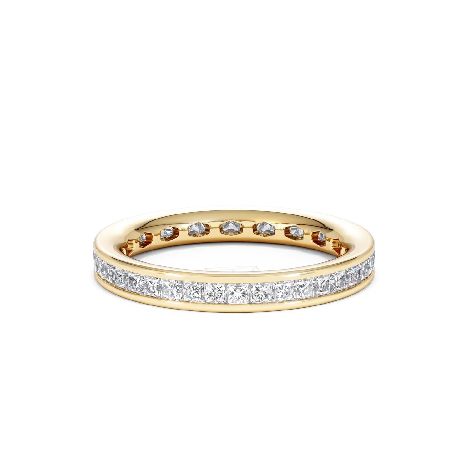 Mens 1ct G/Vs Diamond 18K Gold Full Band Ring - Image 79