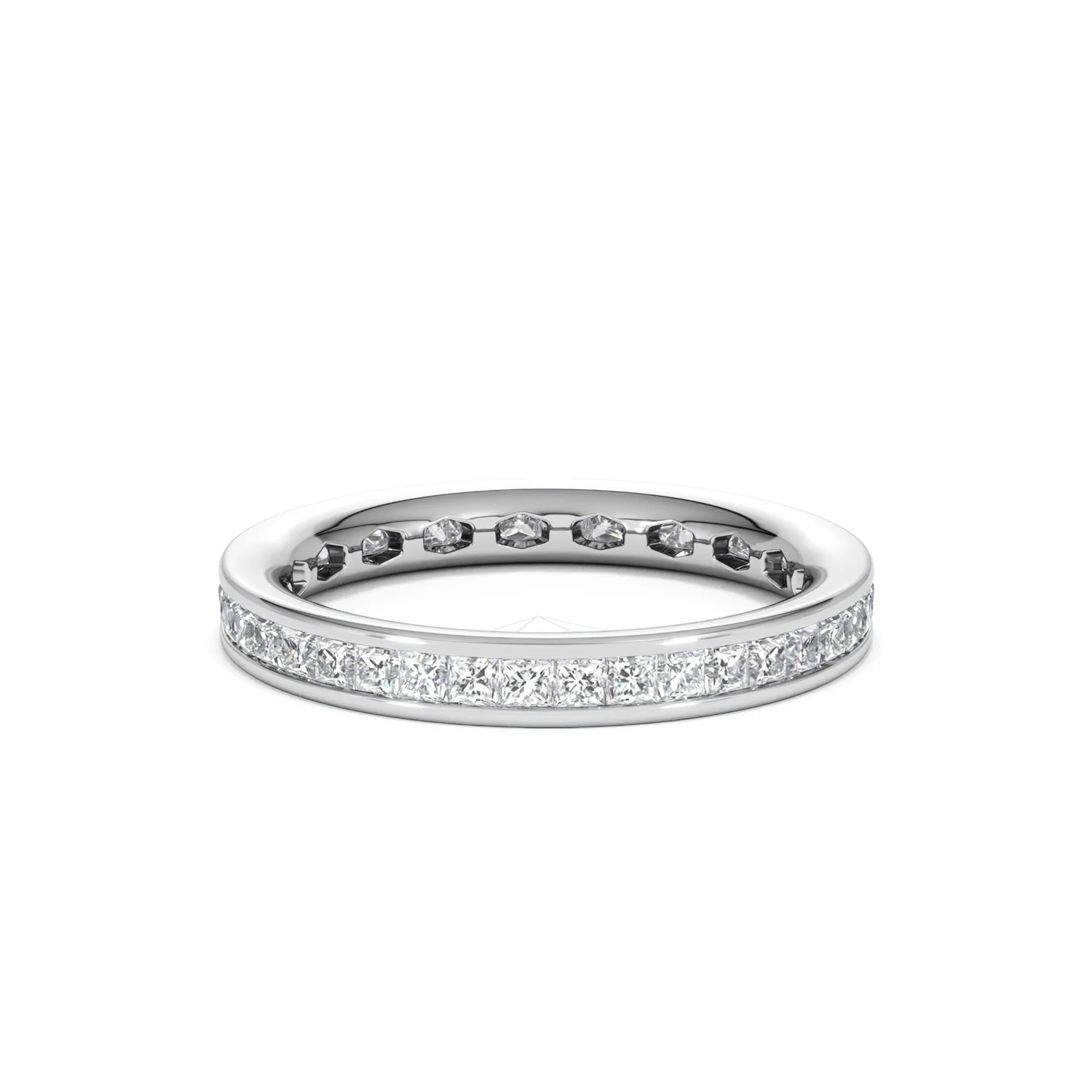 Mens 1ct G/Vs Diamond 18K White Gold Full Band Ring Item - Image 48