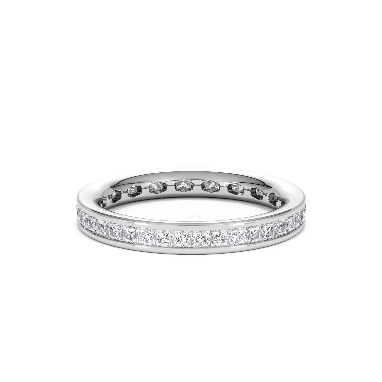 Mens 1ct G/Vs Diamond Platinum Full Band Ring - Image 24