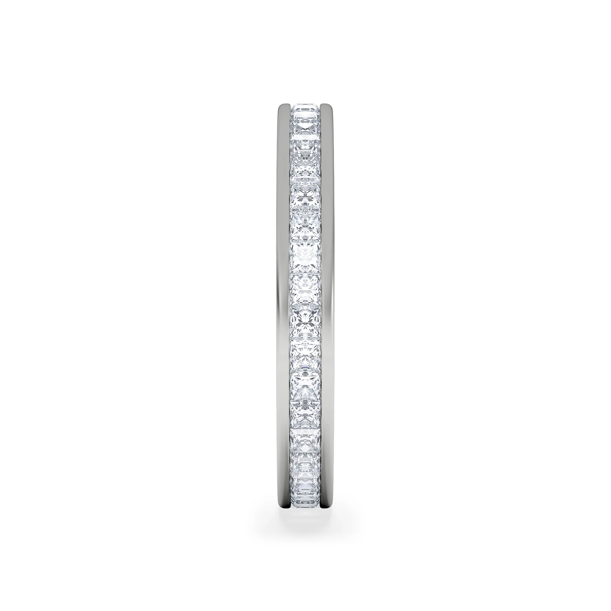 Mens 1ct G/Vs Diamond Platinum Full Band Ring - Image 4