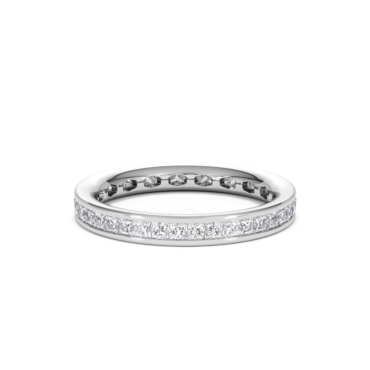 Mens 1ct G/Vs Diamond Platinum Full Band Ring - Image 44