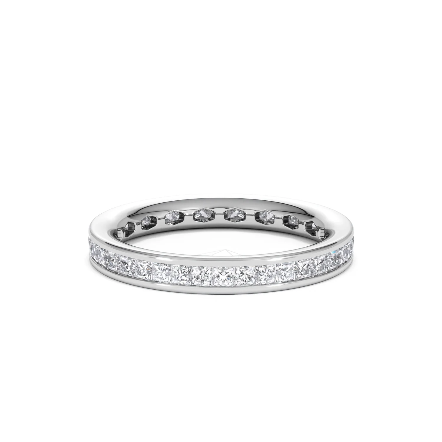 Mens 1ct G/Vs Diamond Platinum Full Band Ring - Image 45