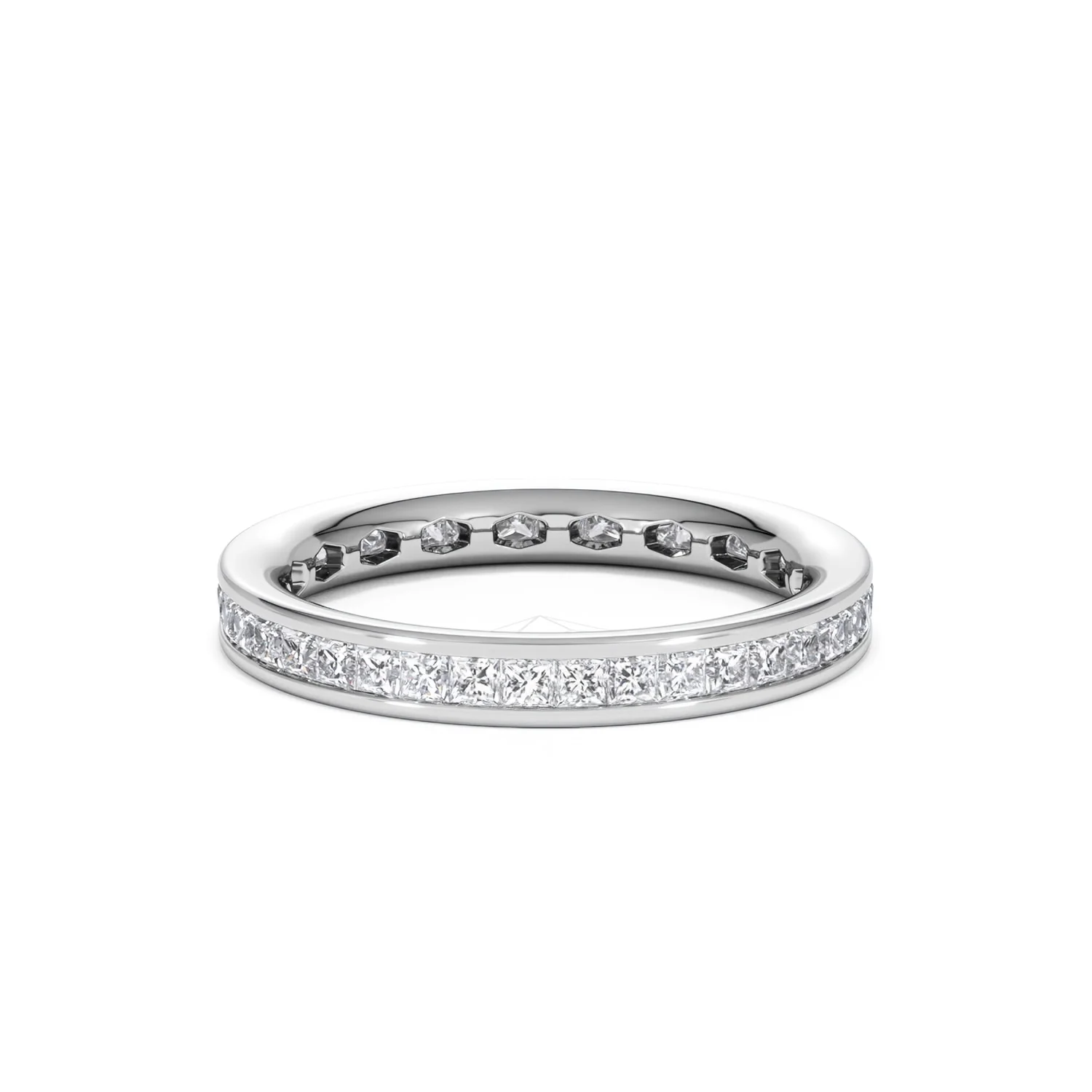 Mens 1ct G/Vs Diamond Platinum Full Band Ring - Image 68