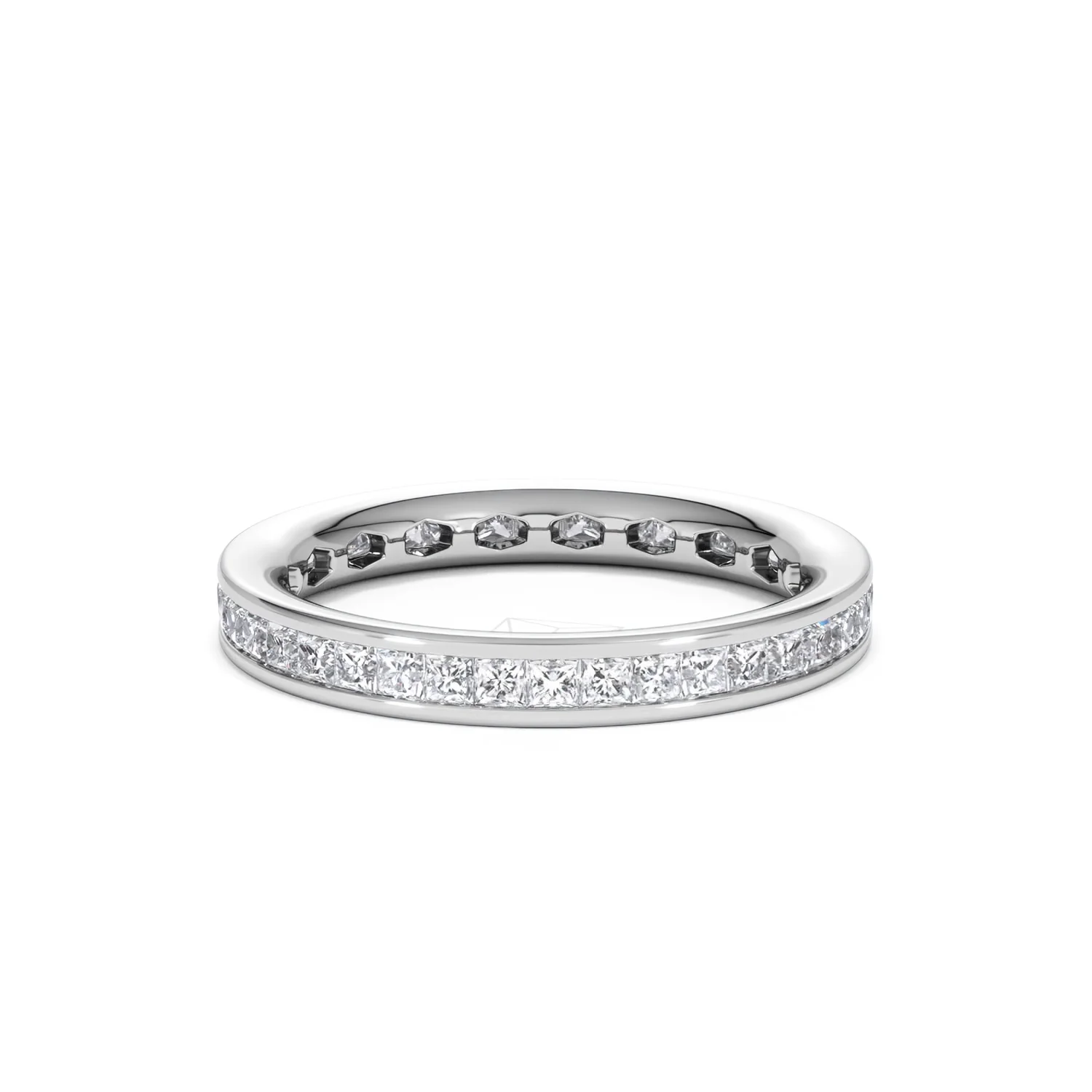 Mens 1ct G/Vs Diamond Platinum Full Band Ring - Image 73