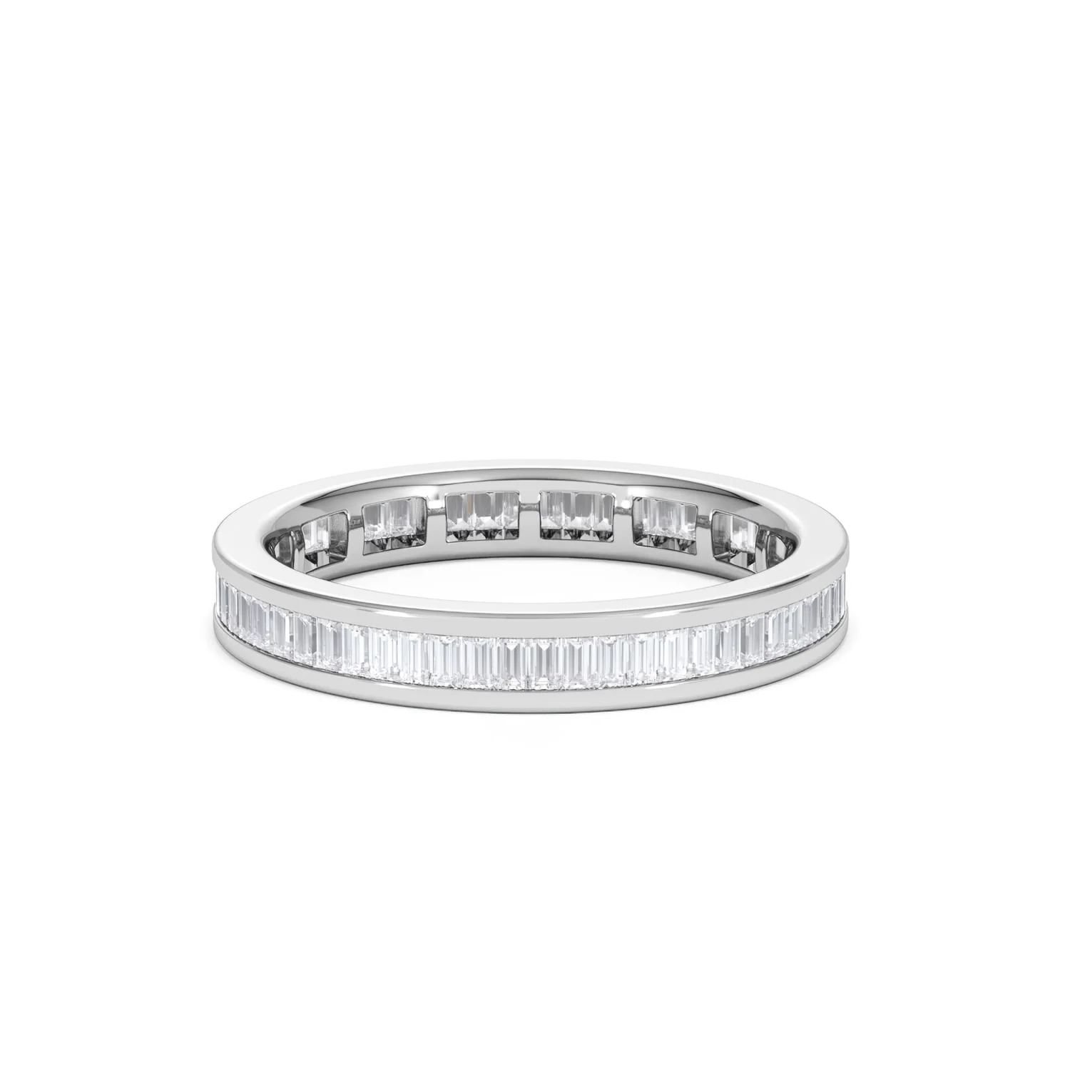 Mens 1ct H/Si Diamond Platinum Full Band Ring - Image 31