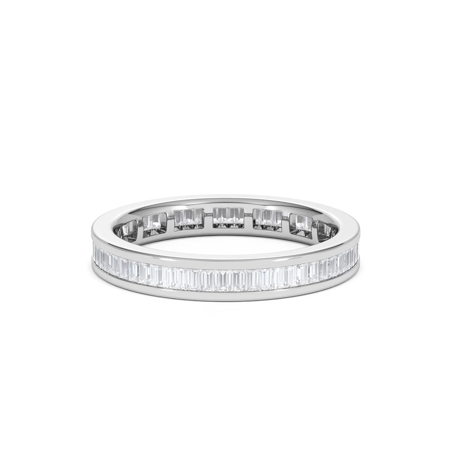 Mens 1ct H/Si Diamond Platinum Full Band Ring - Image 43