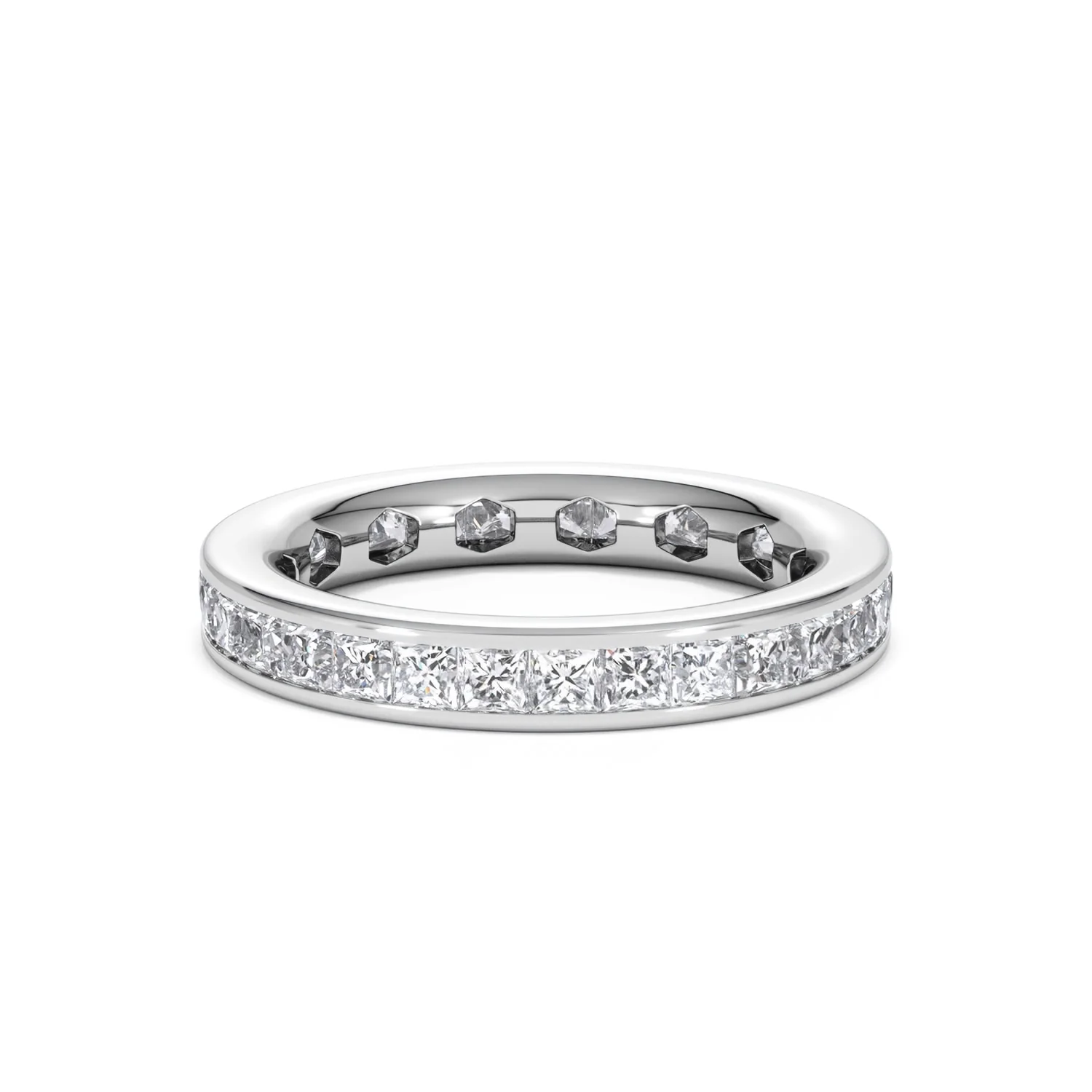 Mens 2ct G/Vs Diamond Platinum Full Band Ring - Image 13