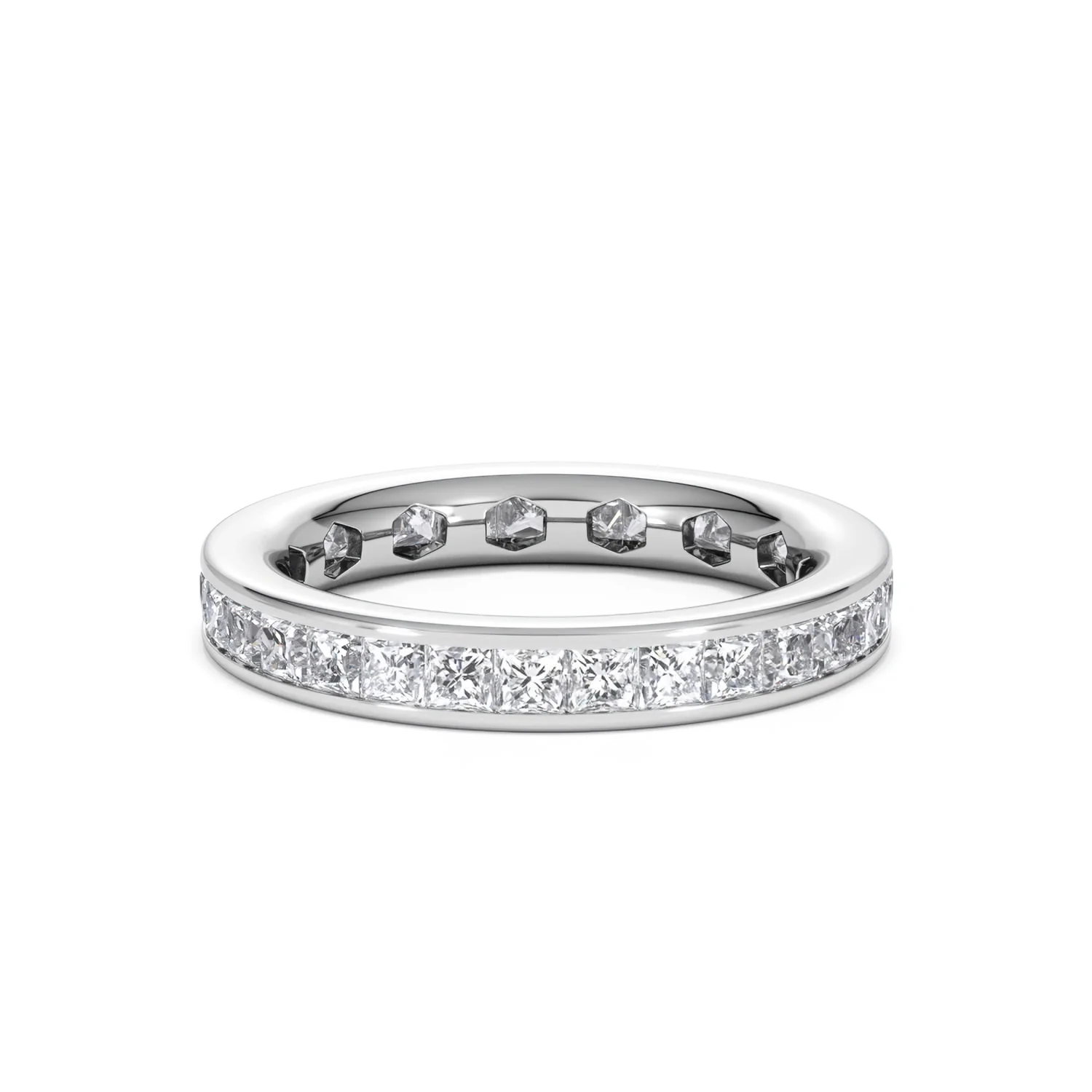 Mens 2ct G/Vs Diamond Platinum Full Band Ring - Image 22