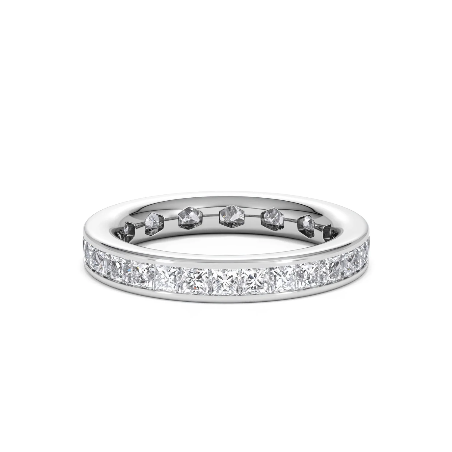 Mens 2ct G/Vs Diamond Platinum Full Band Ring - Image 25