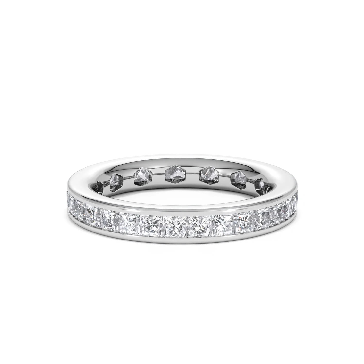 Mens 2ct G/Vs Diamond Platinum Full Band Ring - Image 32