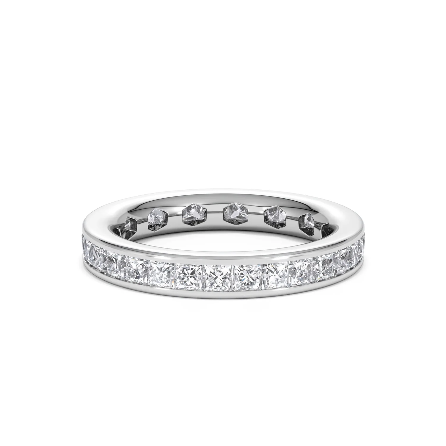 Mens 2ct G/Vs Diamond Platinum Full Band Ring - Image 40