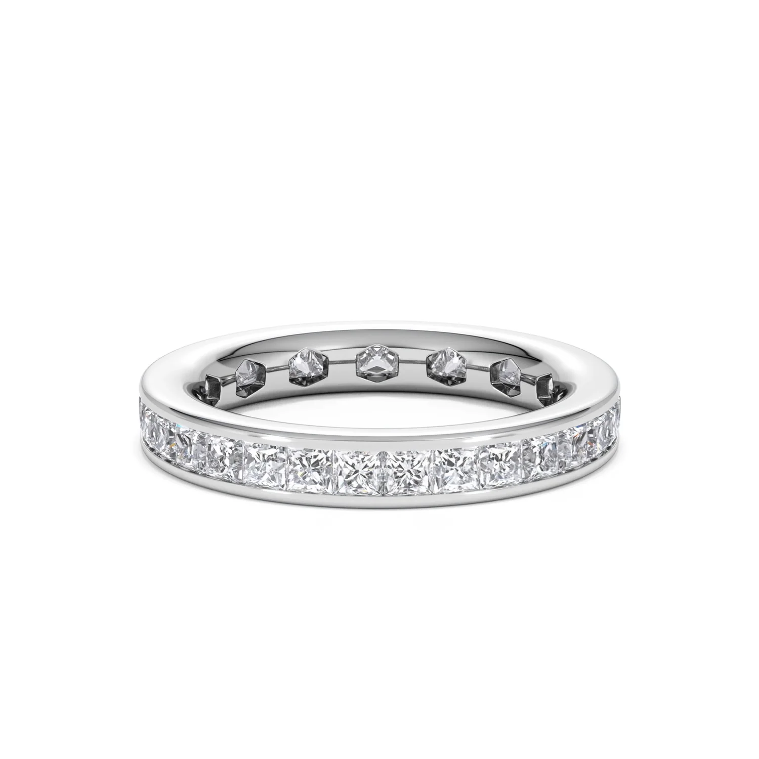 Mens 2ct G/Vs Diamond Platinum Full Band Ring - Image 47