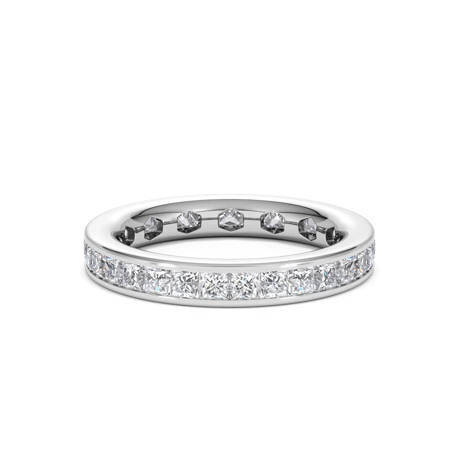 Mens 2ct G/Vs Diamond Platinum Full Band Ring - Image 52