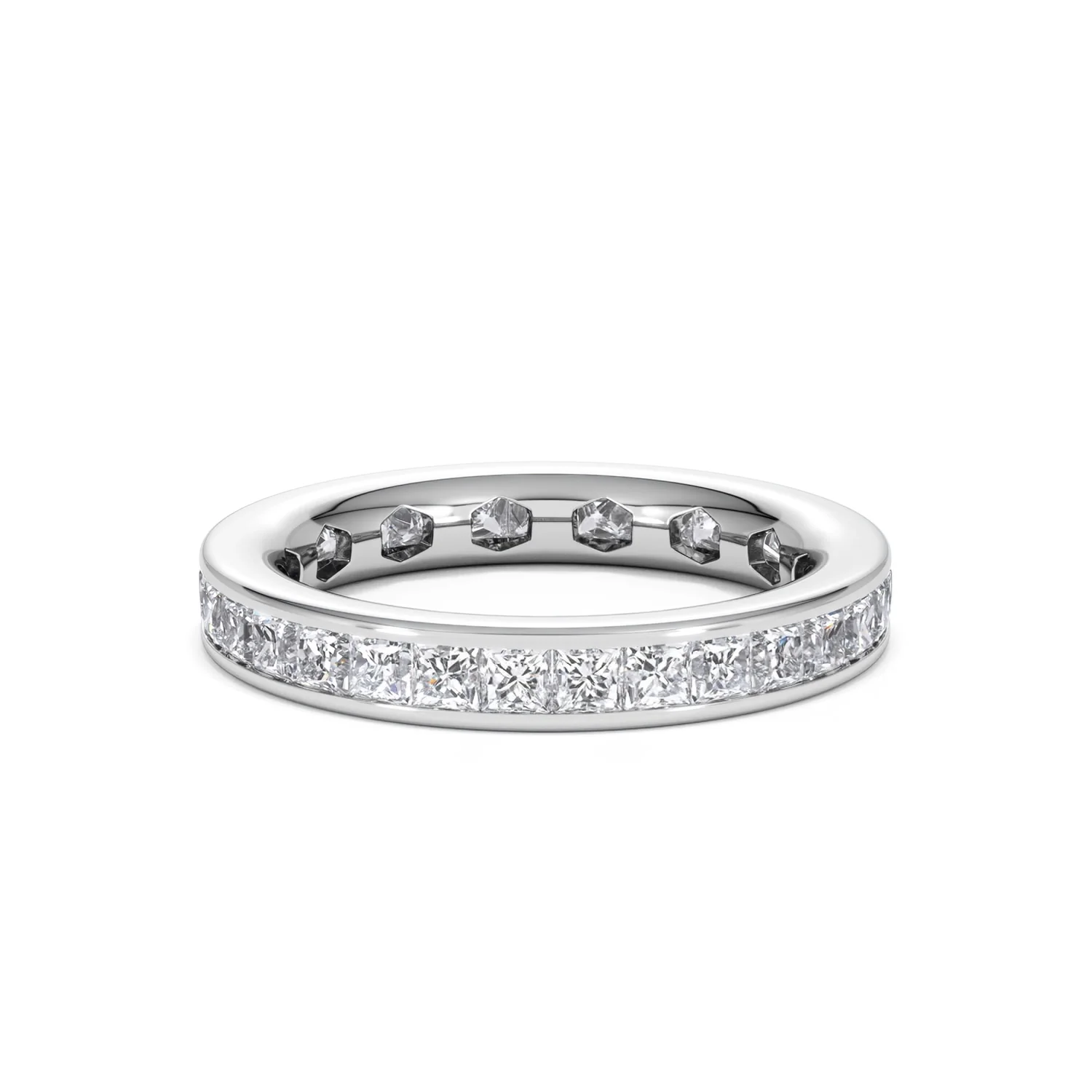 Mens 2ct G/Vs Diamond Platinum Full Band Ring - Image 65