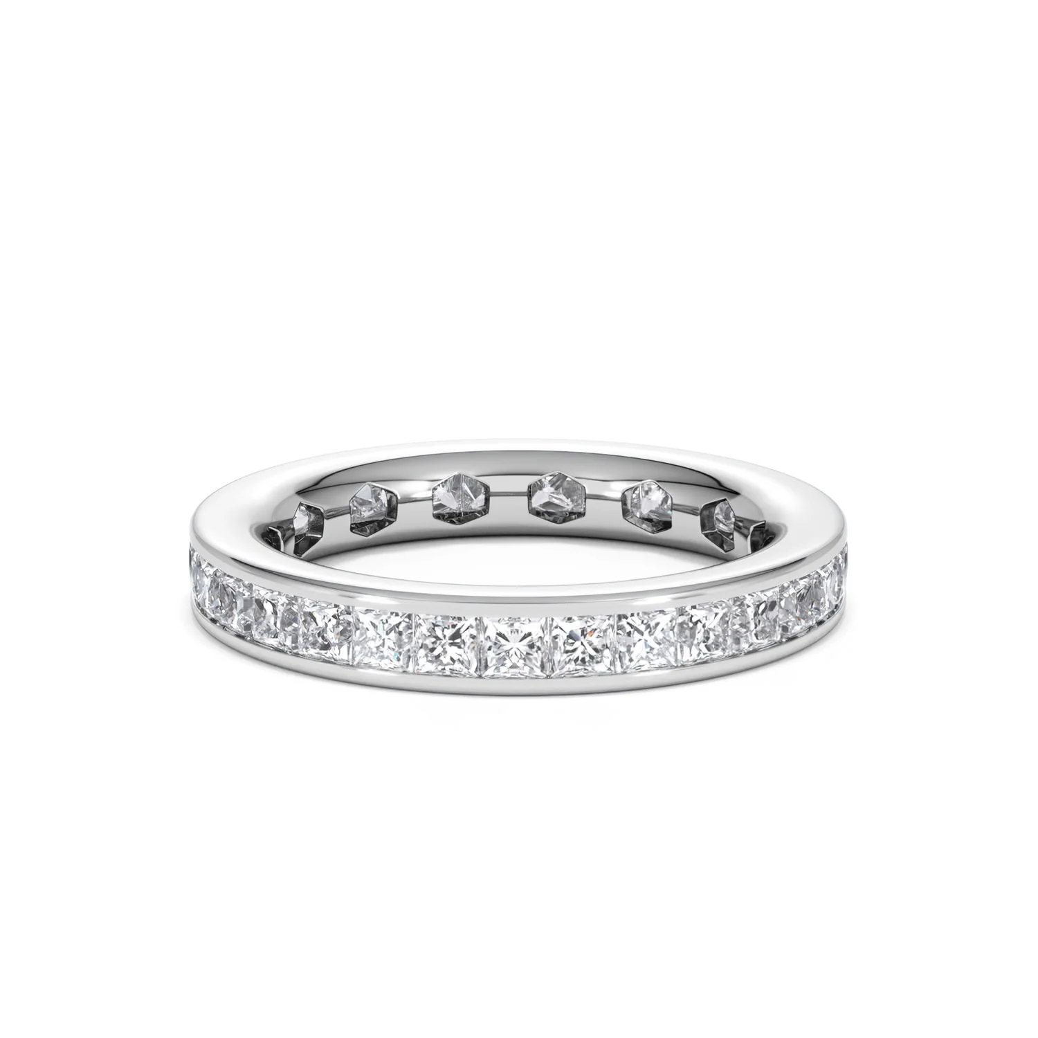 Mens 2ct G/Vs Diamond Platinum Full Band Ring - Image 66