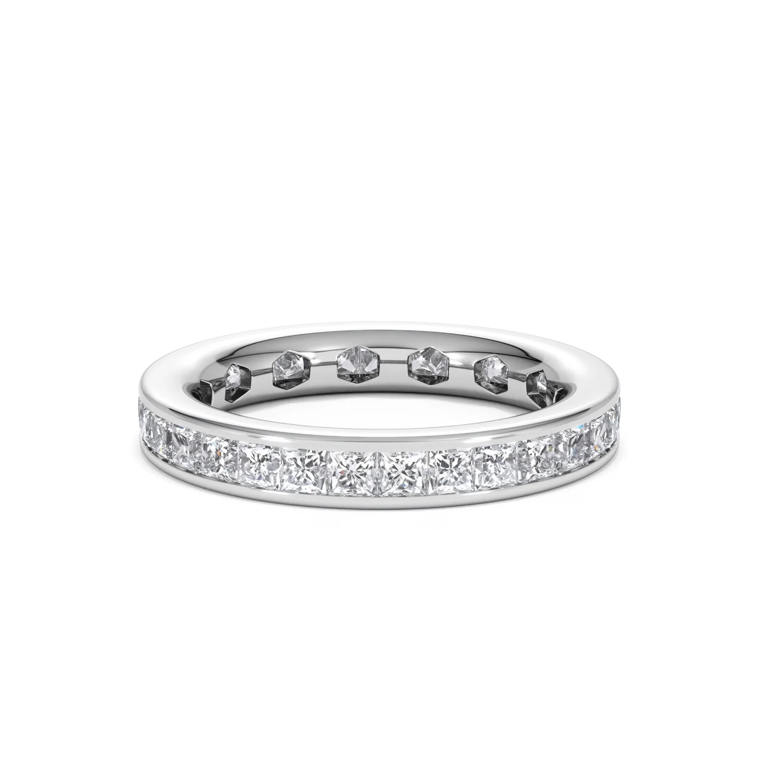 Mens 2ct G/Vs Diamond Platinum Full Band Ring - Image 75