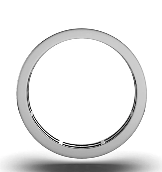 Mens 2ct H/Si Diamond 18K White Gold Full Band Ring - Image 4