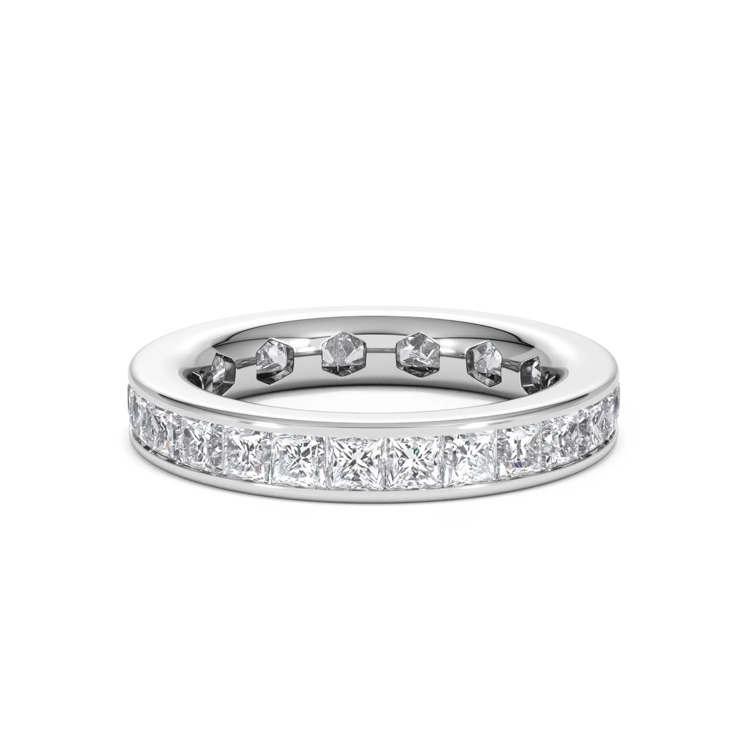 Mens 3ct G/Vs Diamond Platinum Full Band Ring - Image 15