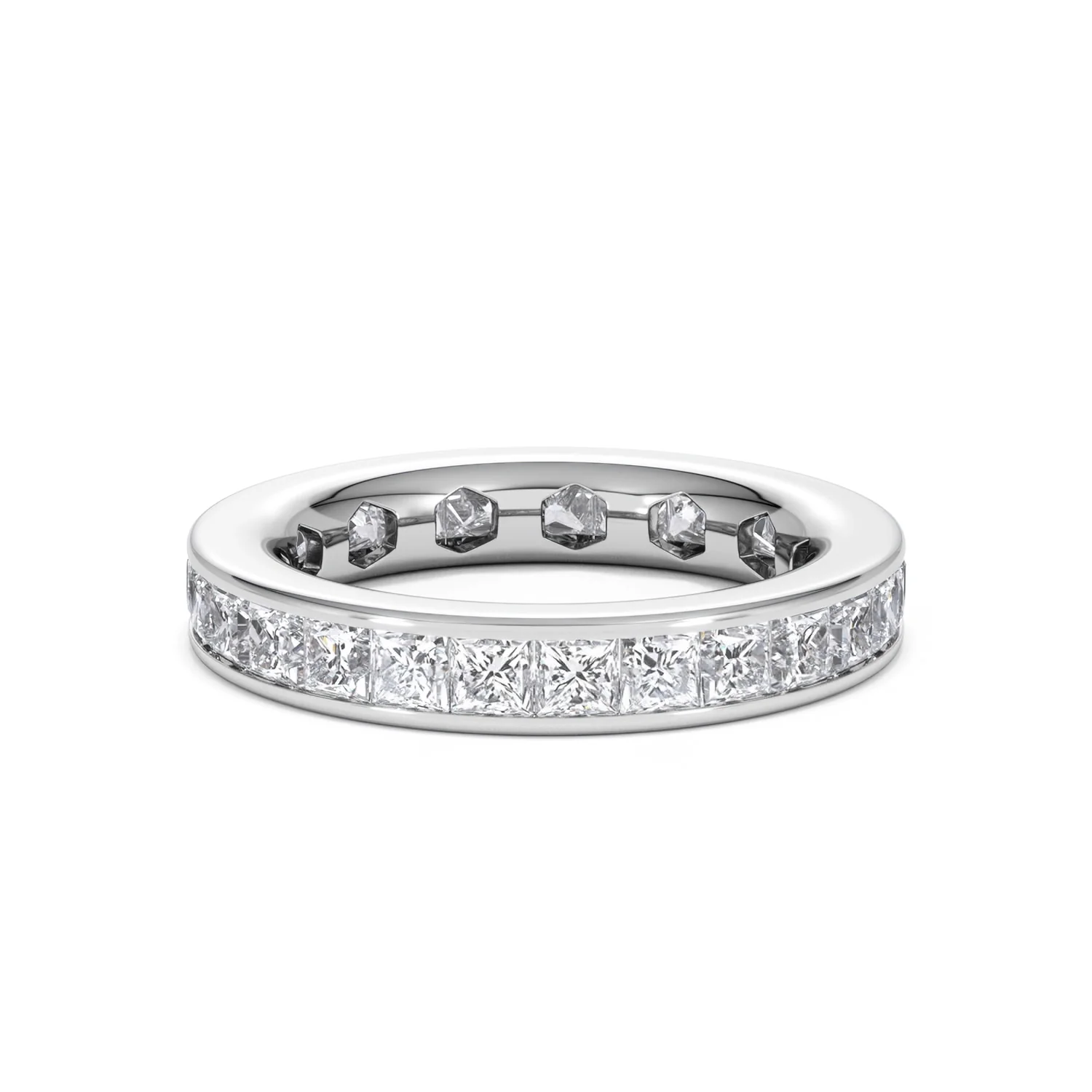 Mens 3ct G/Vs Diamond Platinum Full Band Ring - Image 17