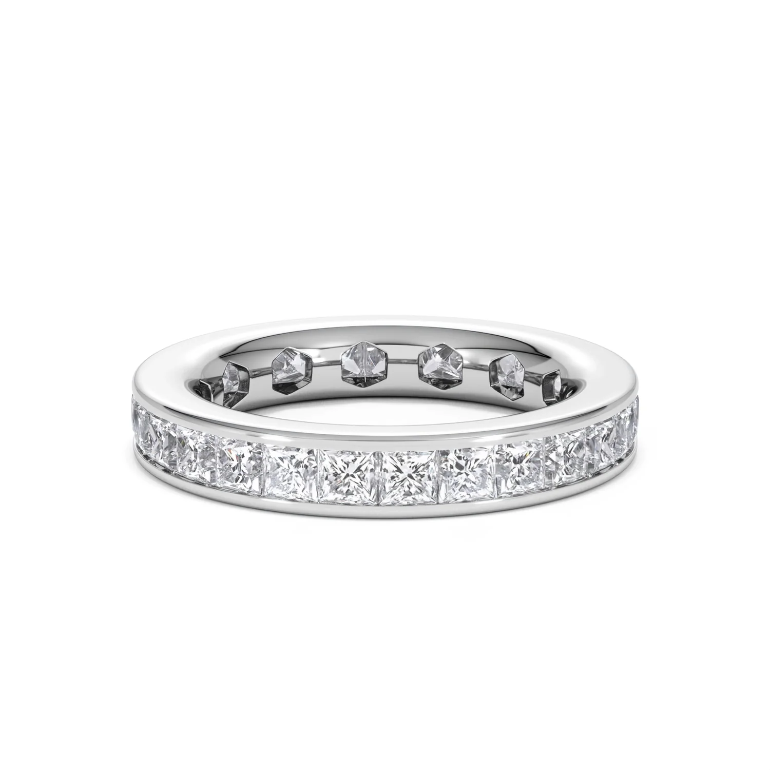 Mens 3ct G/Vs Diamond Platinum Full Band Ring - Image 20
