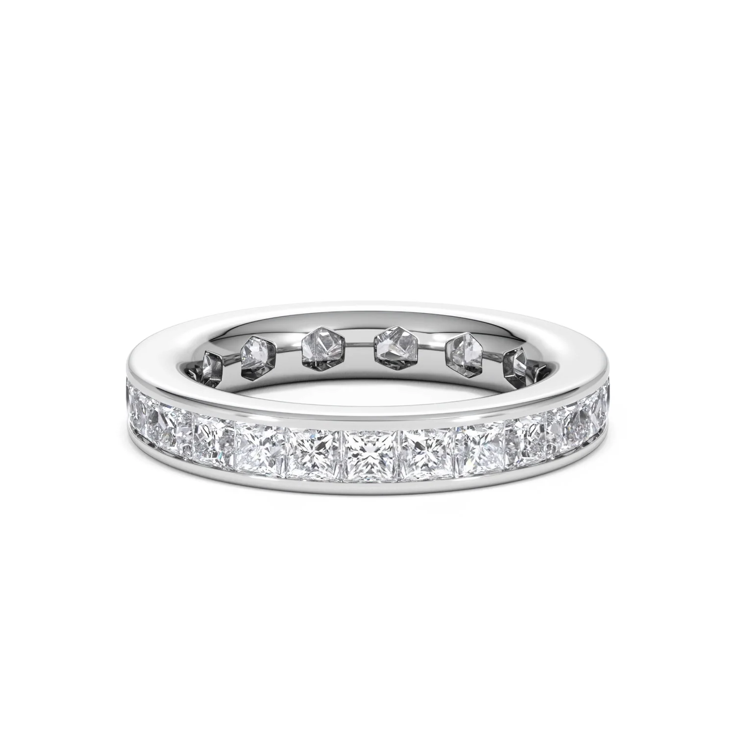 Mens 3ct G/Vs Diamond Platinum Full Band Ring - Image 22