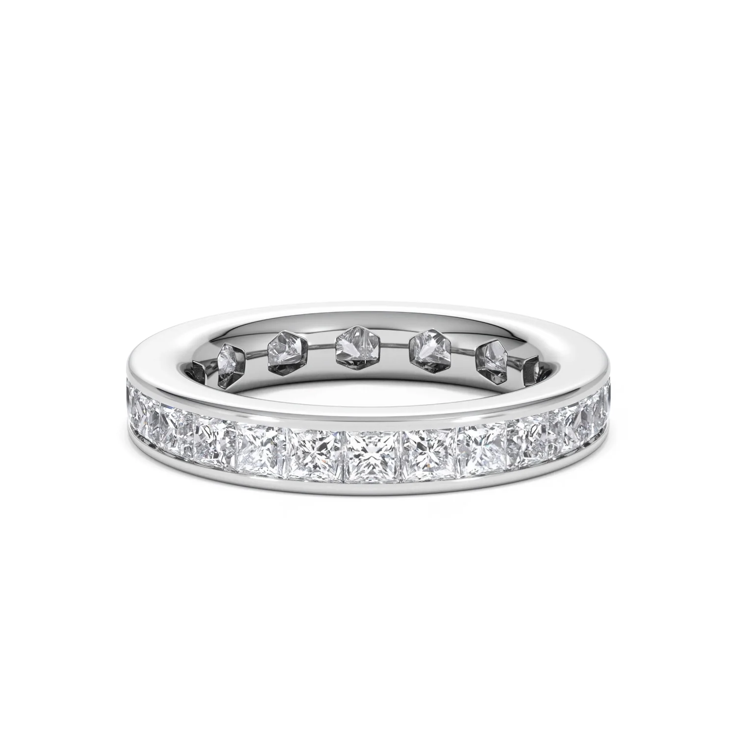 Mens 3ct G/Vs Diamond Platinum Full Band Ring - Image 25
