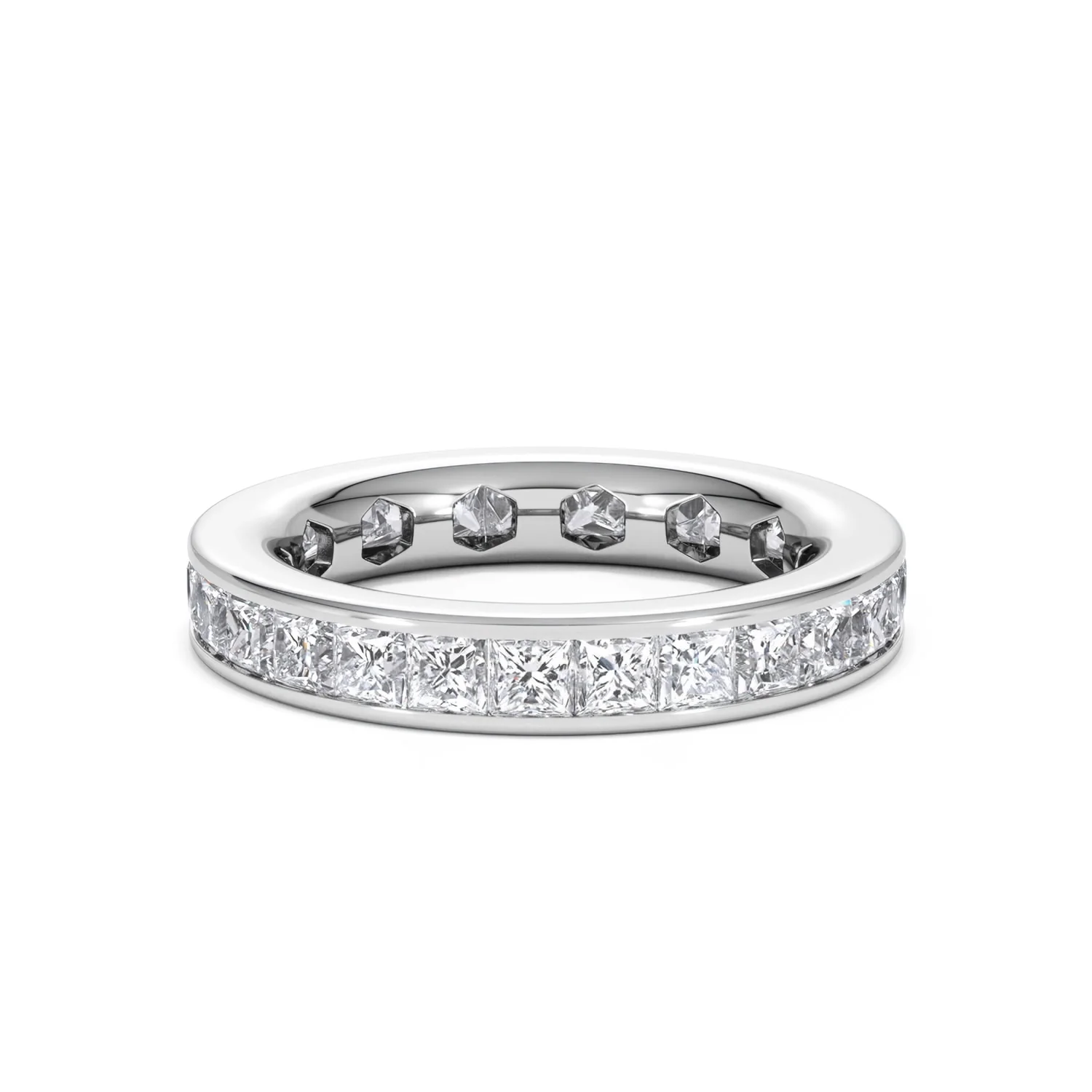 Mens 3ct G/Vs Diamond Platinum Full Band Ring - Image 33