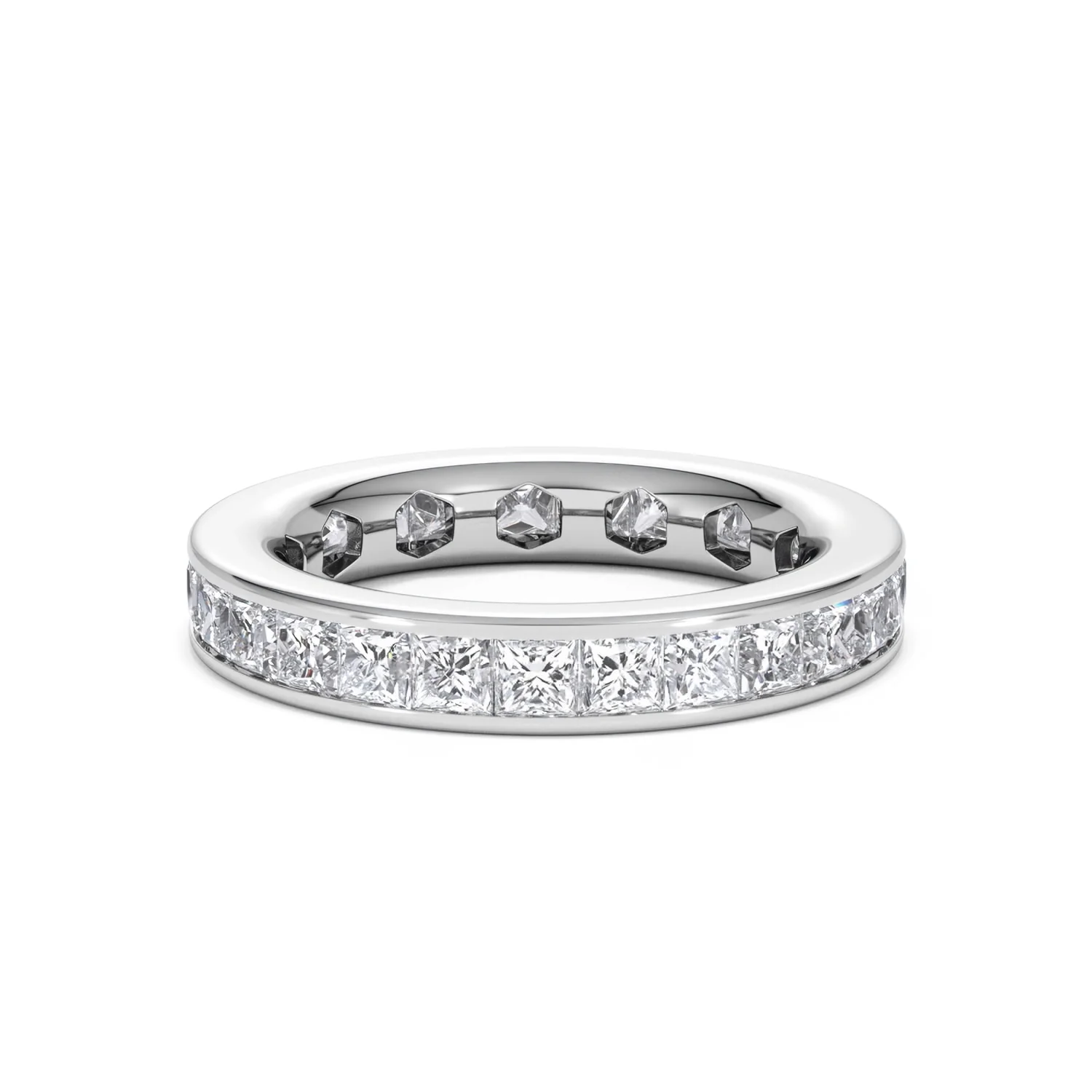 Mens 3ct G/Vs Diamond Platinum Full Band Ring - Image 42