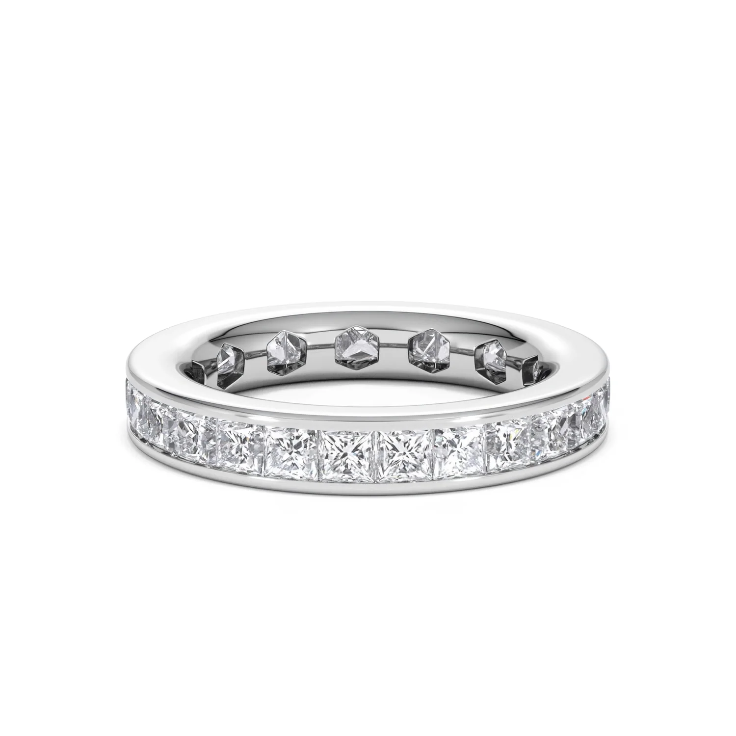 Mens 3ct G/Vs Diamond Platinum Full Band Ring - Image 59