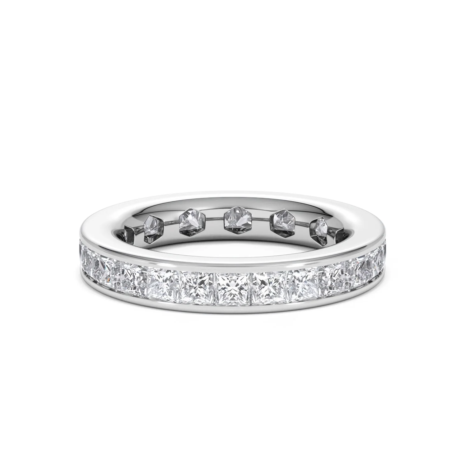 Mens 3ct G/Vs Diamond Platinum Full Band Ring - Image 69