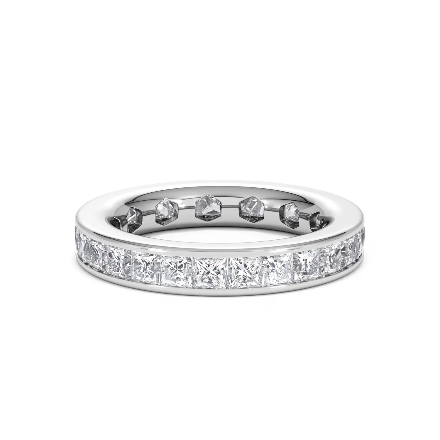 Mens 3ct G/Vs Diamond Platinum Full Band Ring - Image 71