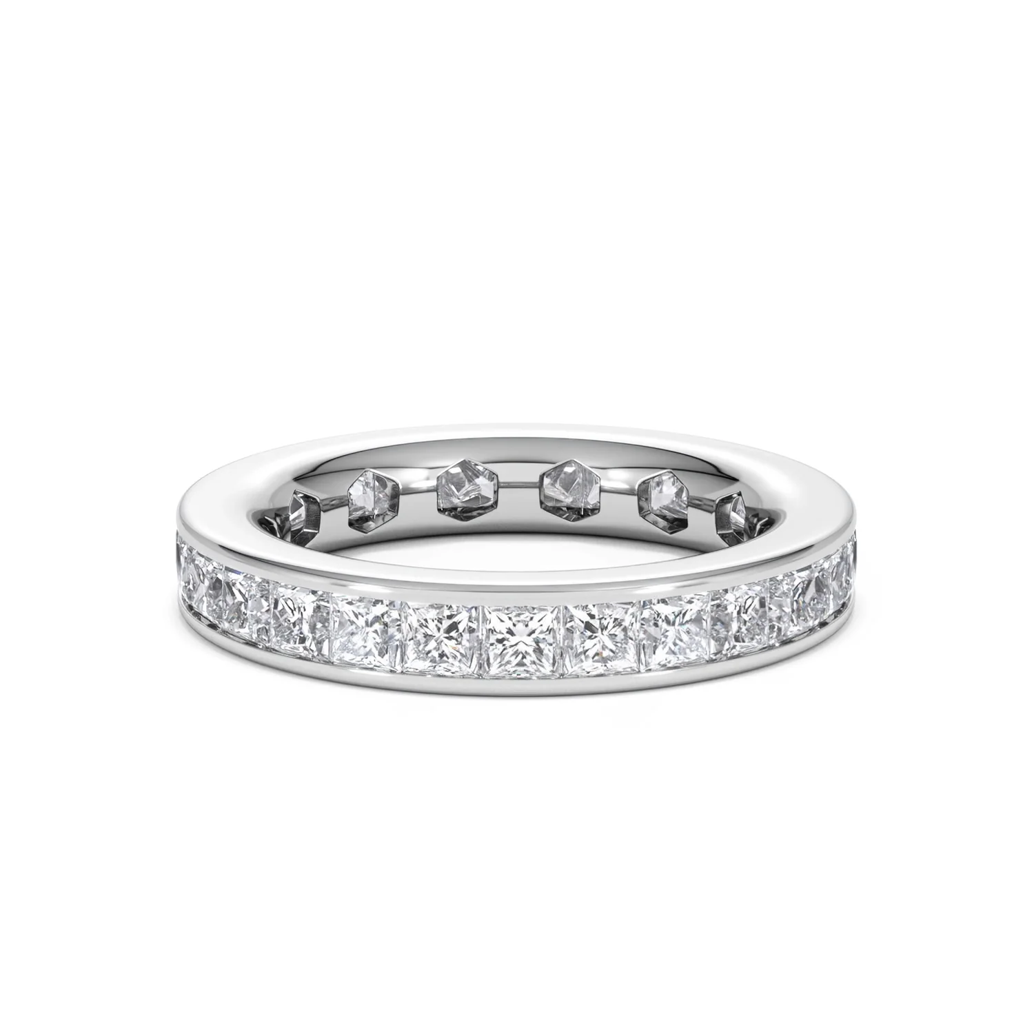Mens 3ct G/Vs Diamond Platinum Full Band Ring - Image 78