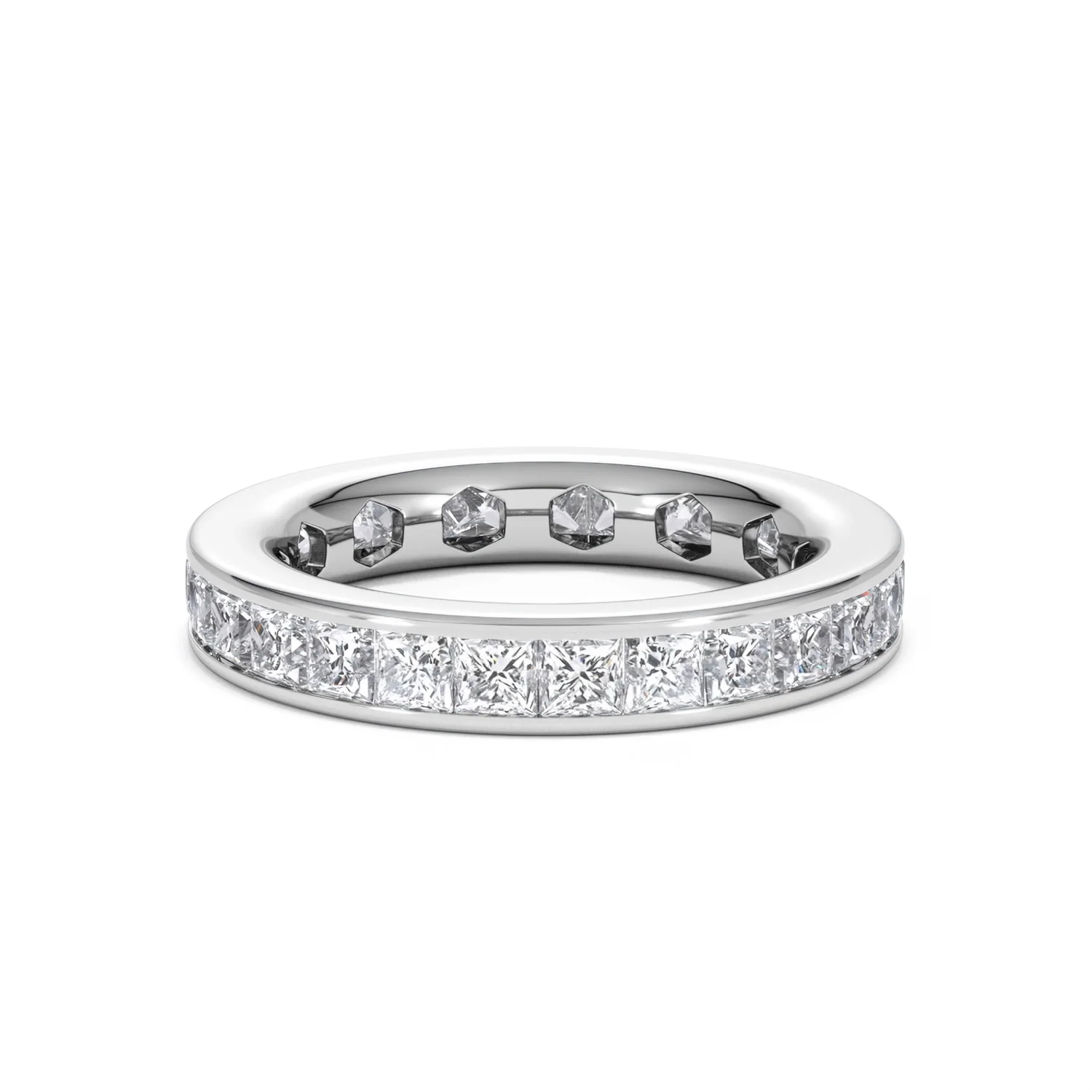 Mens 3ct G/Vs Diamond Platinum Full Band Ring - Image 79