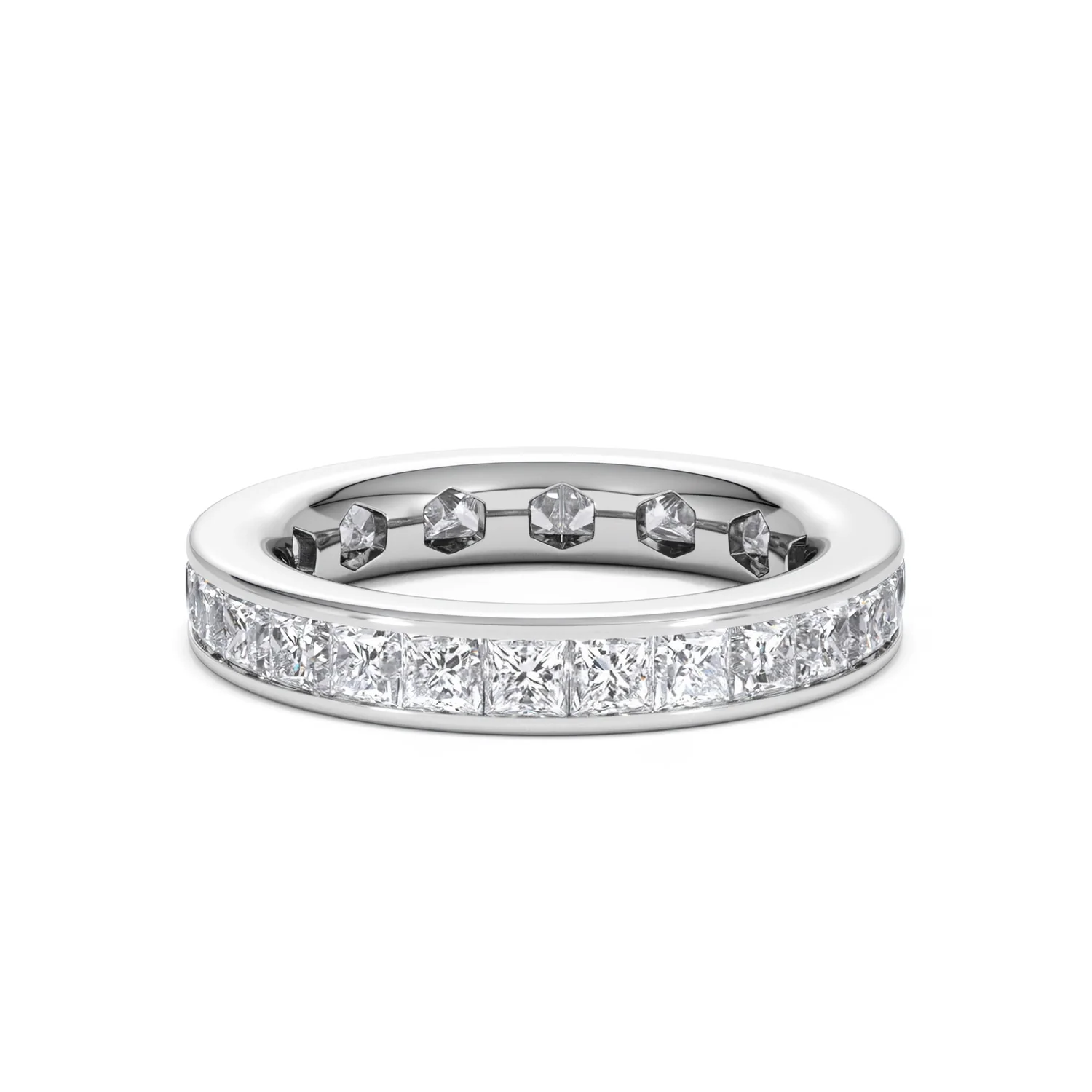 Mens 3ct G/Vs Diamond Platinum Full Band Ring - Image 80