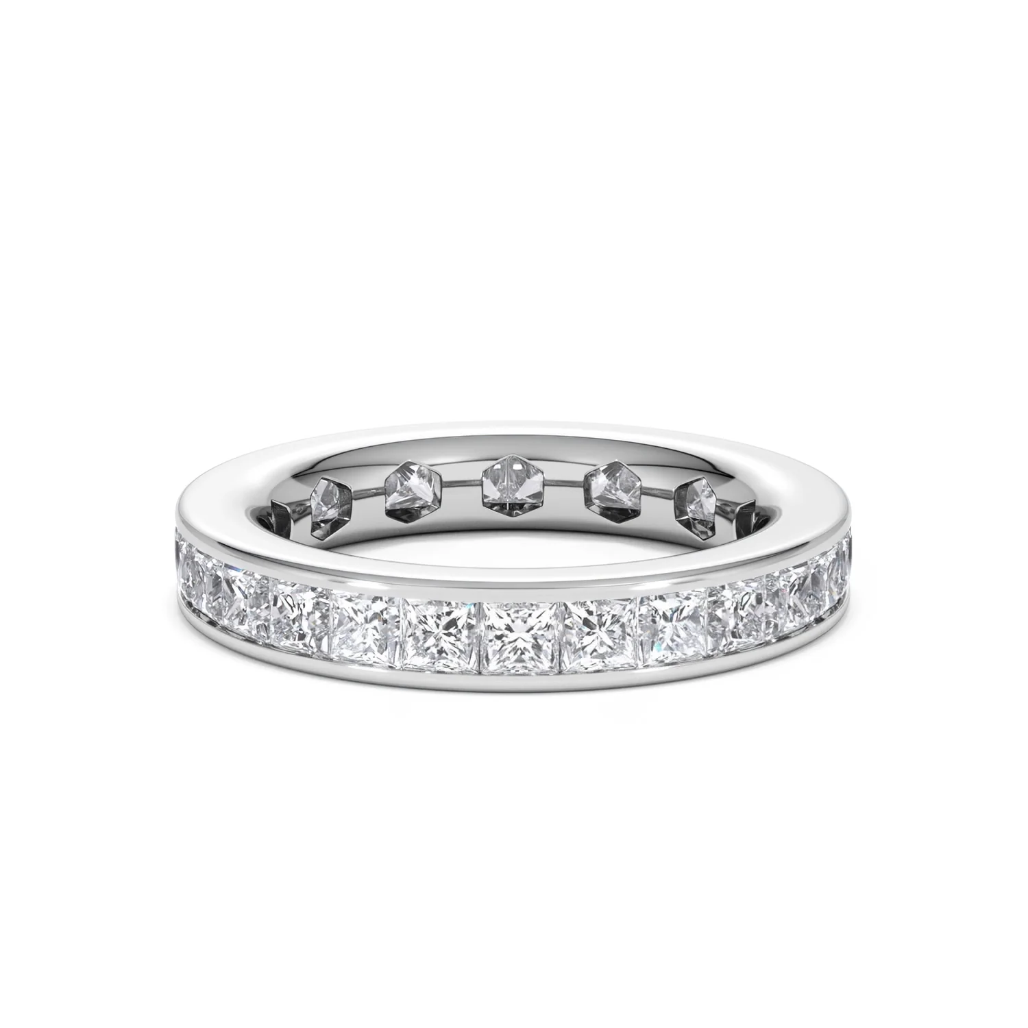 Mens 3ct G/Vs Diamond Platinum Full Band Ring - Image 81