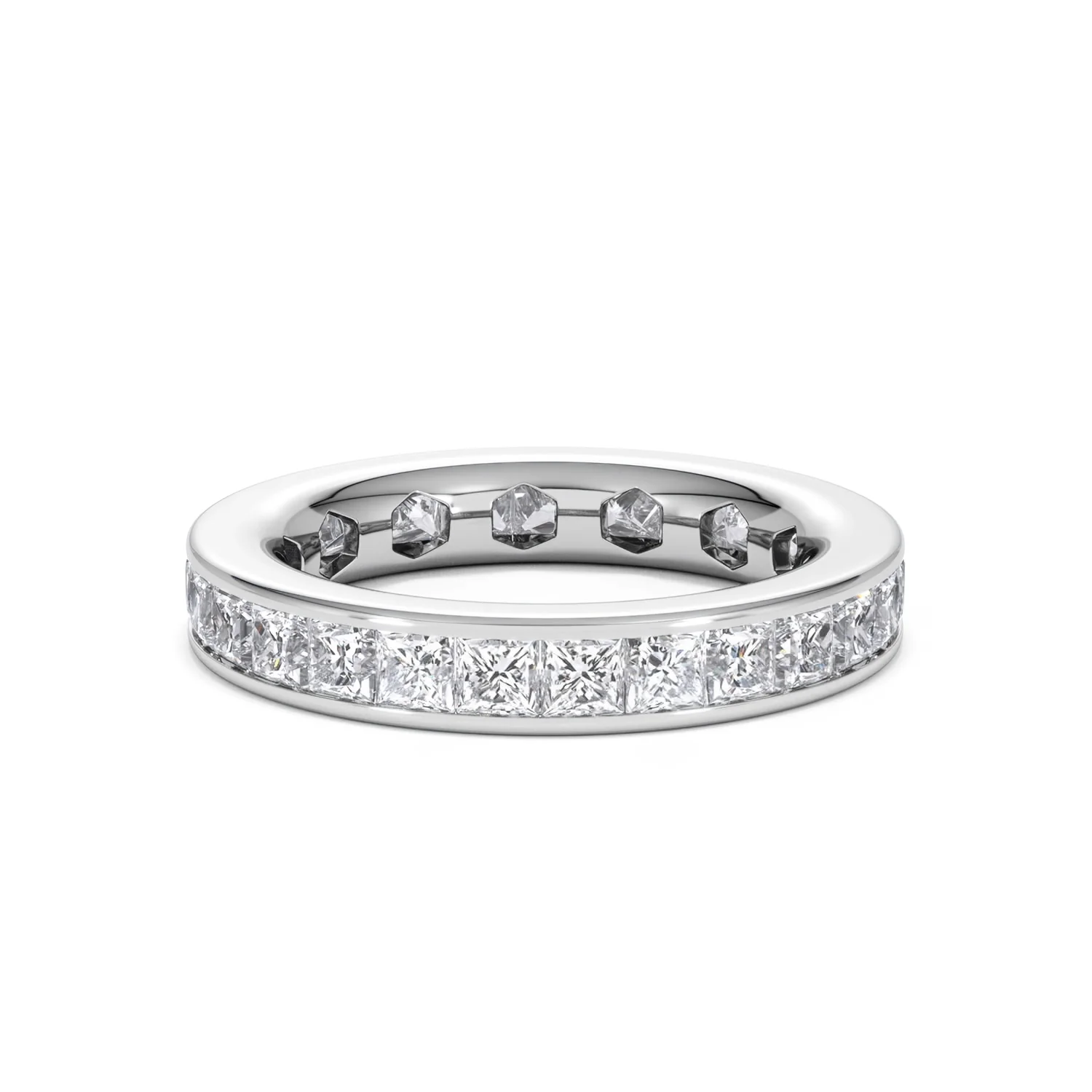 Mens 3ct G/Vs Diamond Platinum Full Band Ring - Image 82