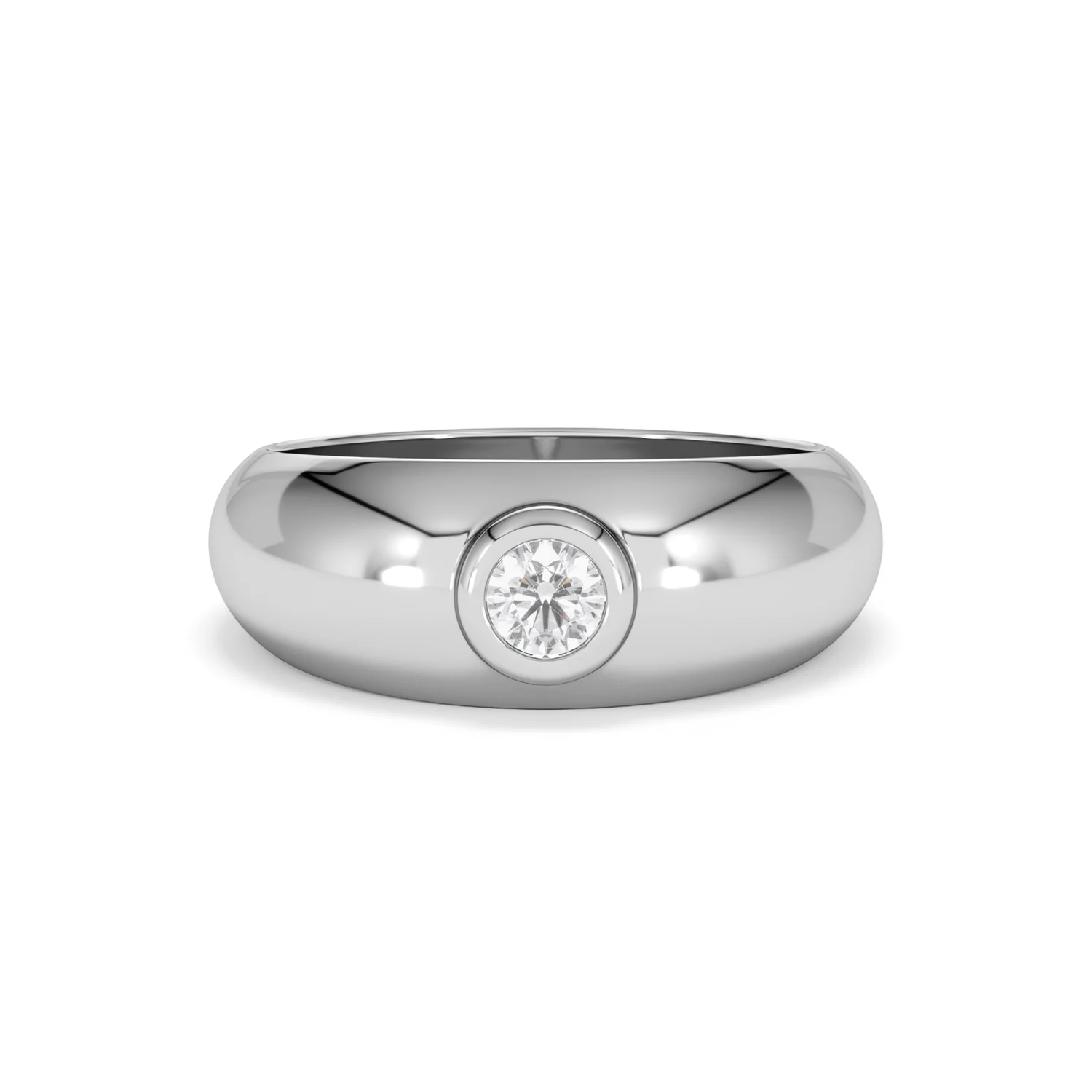 Men's Lab Diamond Signet Ring 0.25ct in 925 Silver H/SI - Image 10