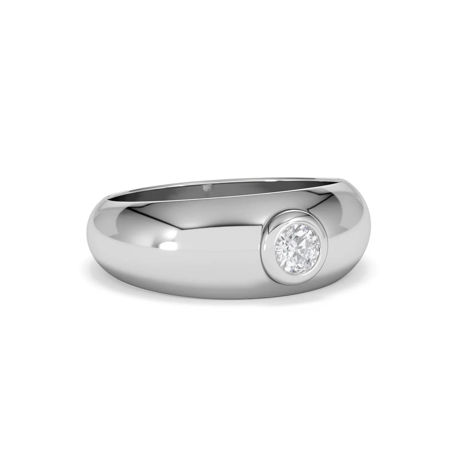 Men's Lab Diamond Signet Ring 0.25ct in 925 Silver H/SI - Image 16