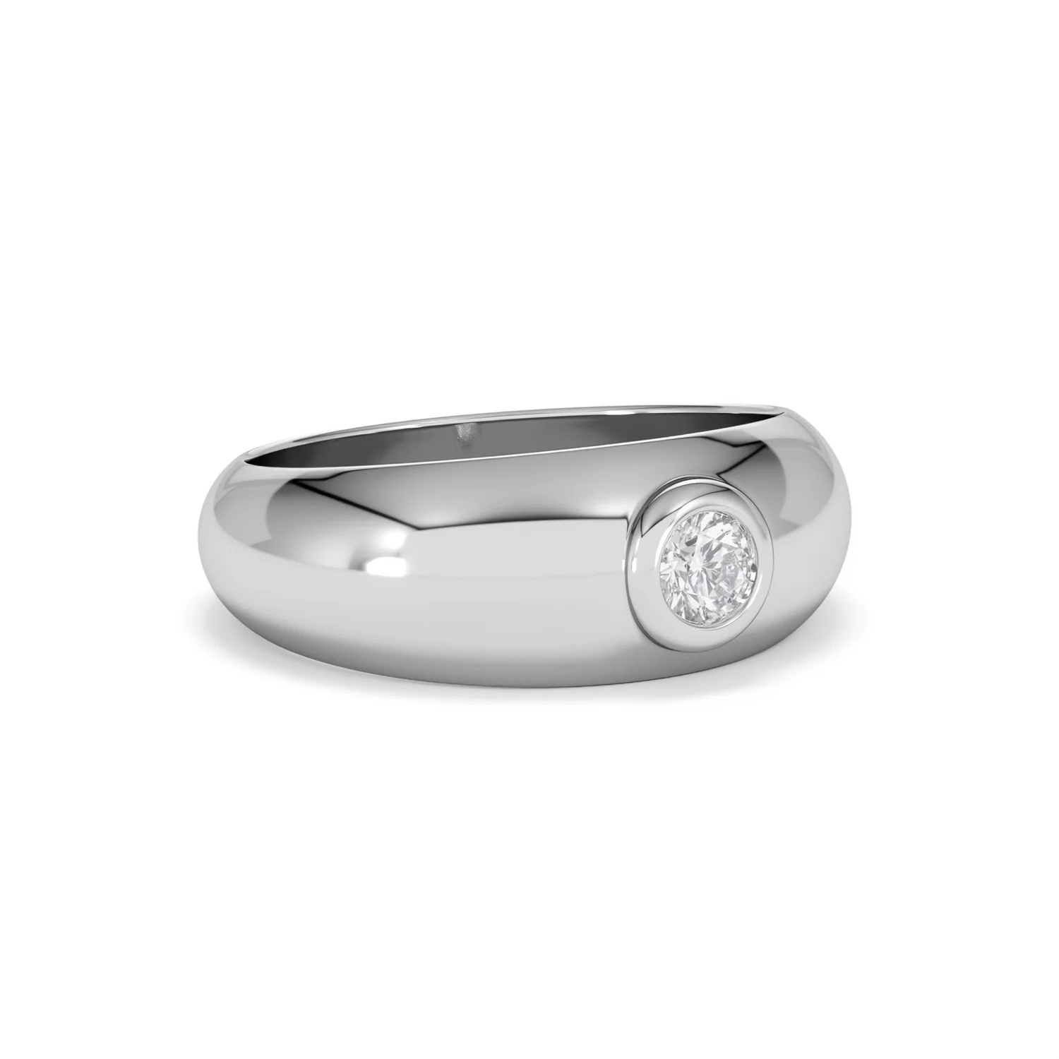 Men's Lab Diamond Signet Ring 0.25ct in 925 Silver H/SI - Image 17