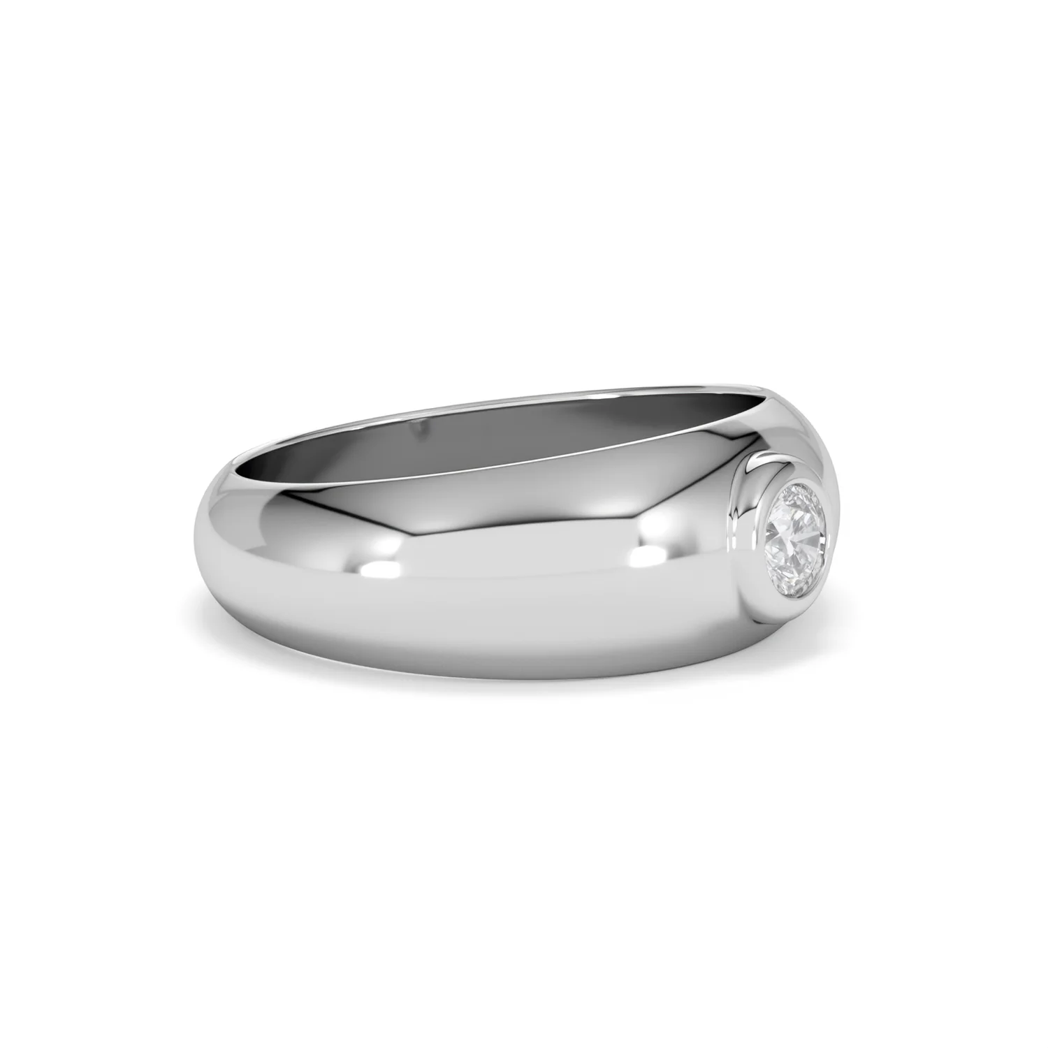 Men's Lab Diamond Signet Ring 0.25ct in 925 Silver H/SI - Image 22