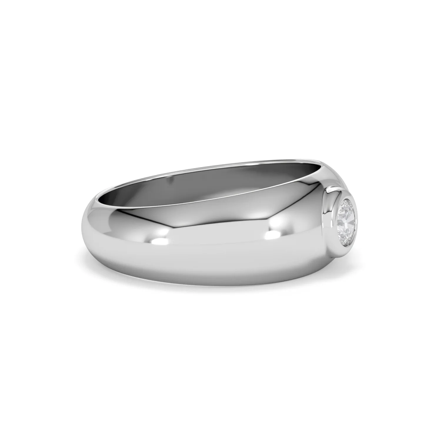 Men's Lab Diamond Signet Ring 0.25ct in 925 Silver H/SI - Image 24