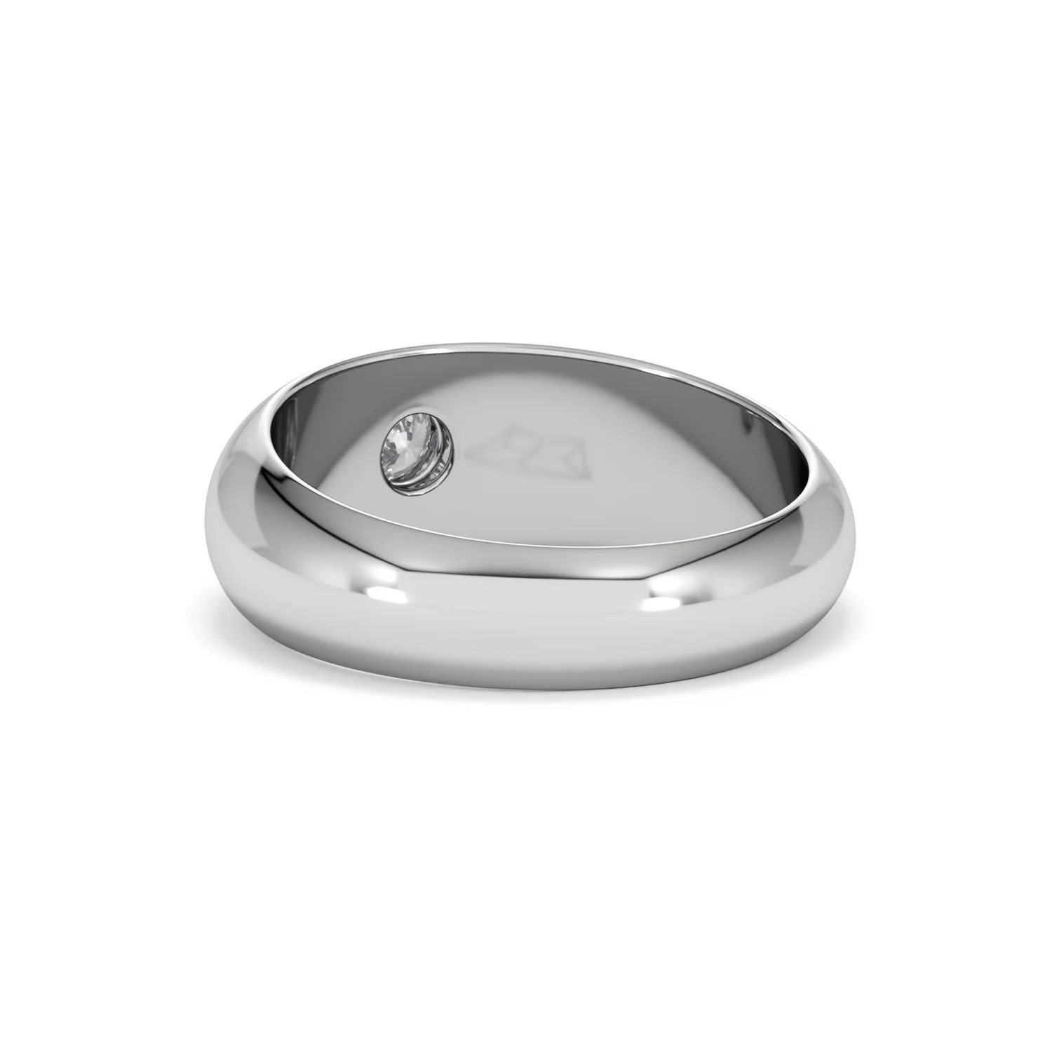 Men's Lab Diamond Signet Ring 0.25ct in 925 Silver H/SI - Image 56