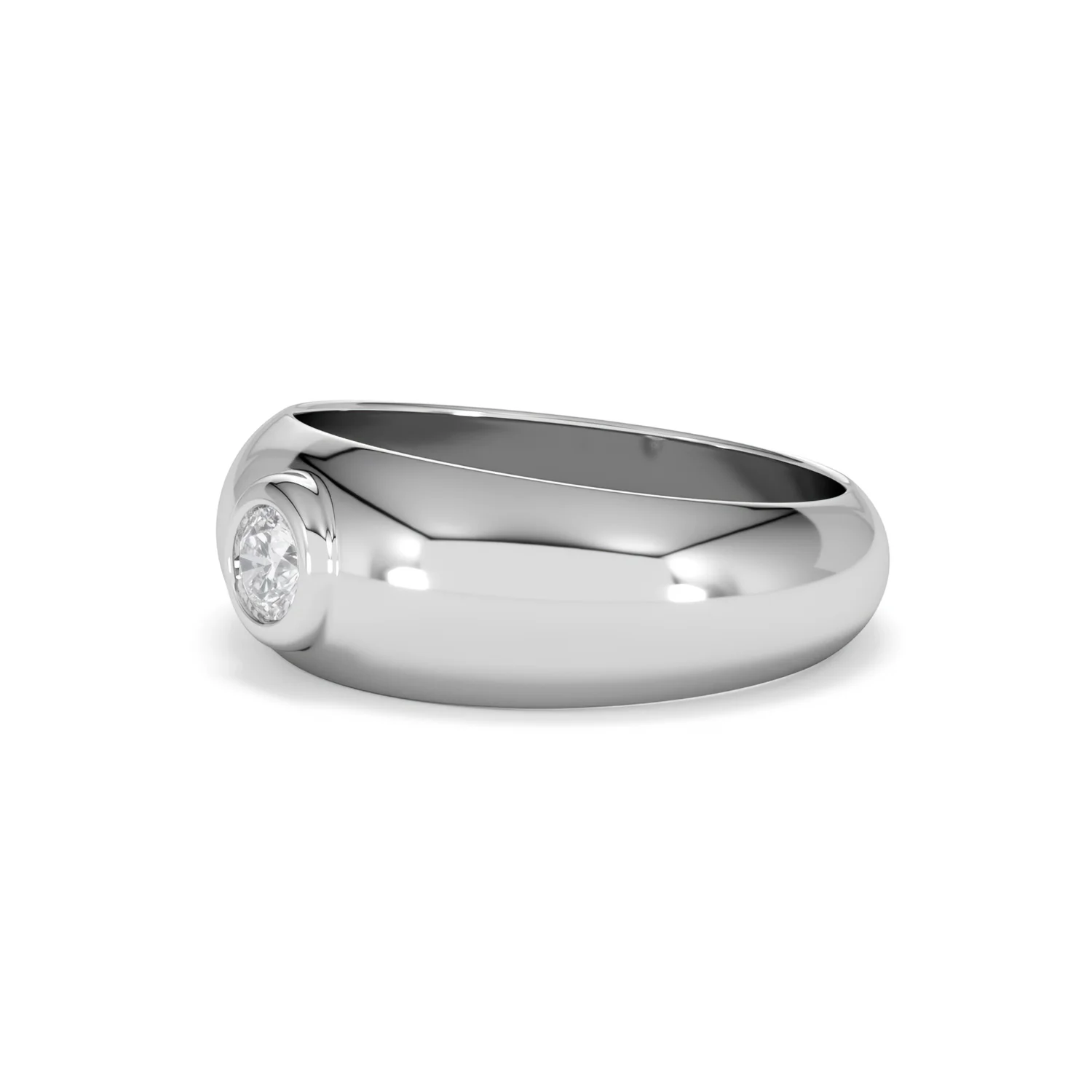 Men's Lab Diamond Signet Ring 0.25ct in 925 Silver H/SI - Image 78