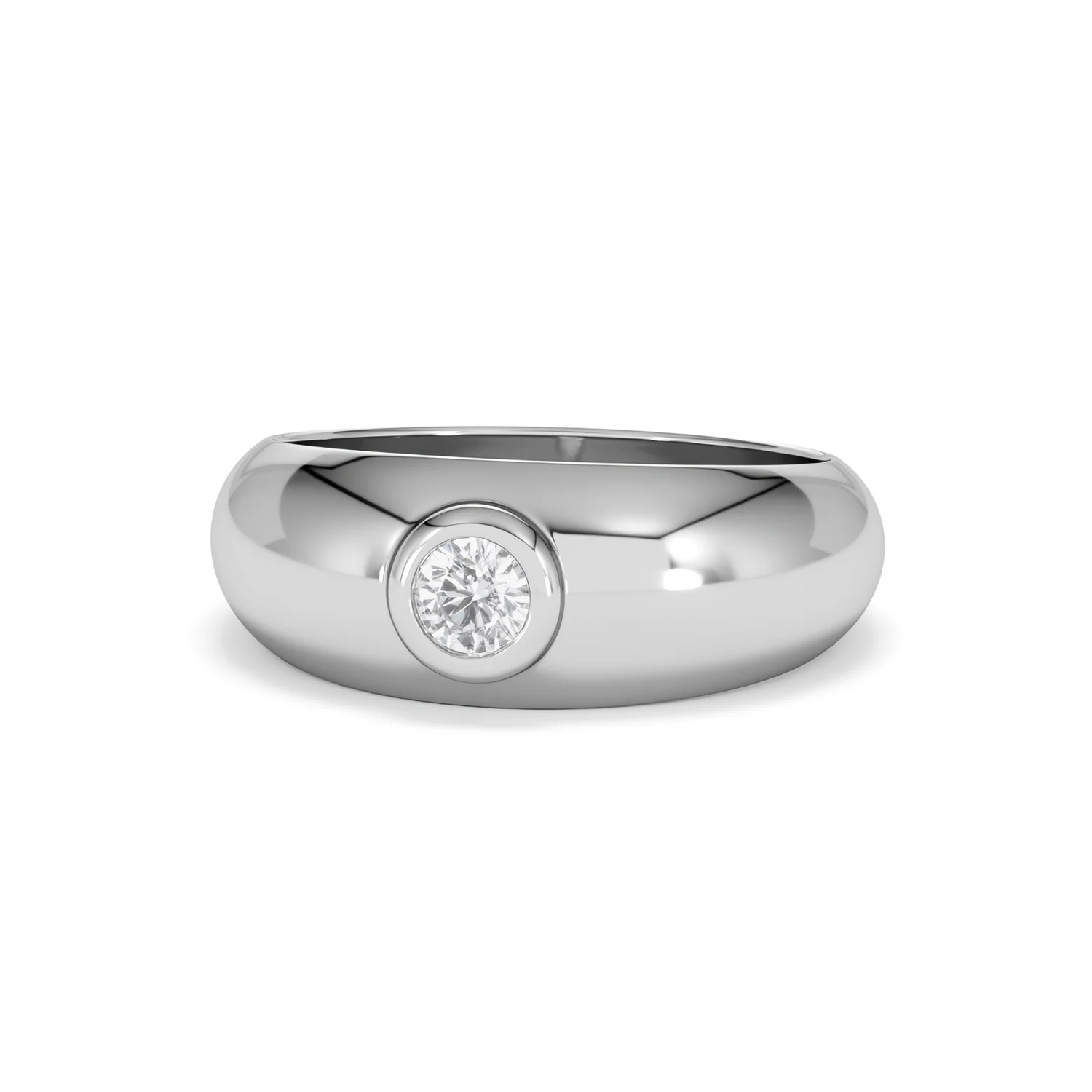 Men's Lab Diamond Signet Ring 0.25ct in 925 Silver H/SI - Image 87